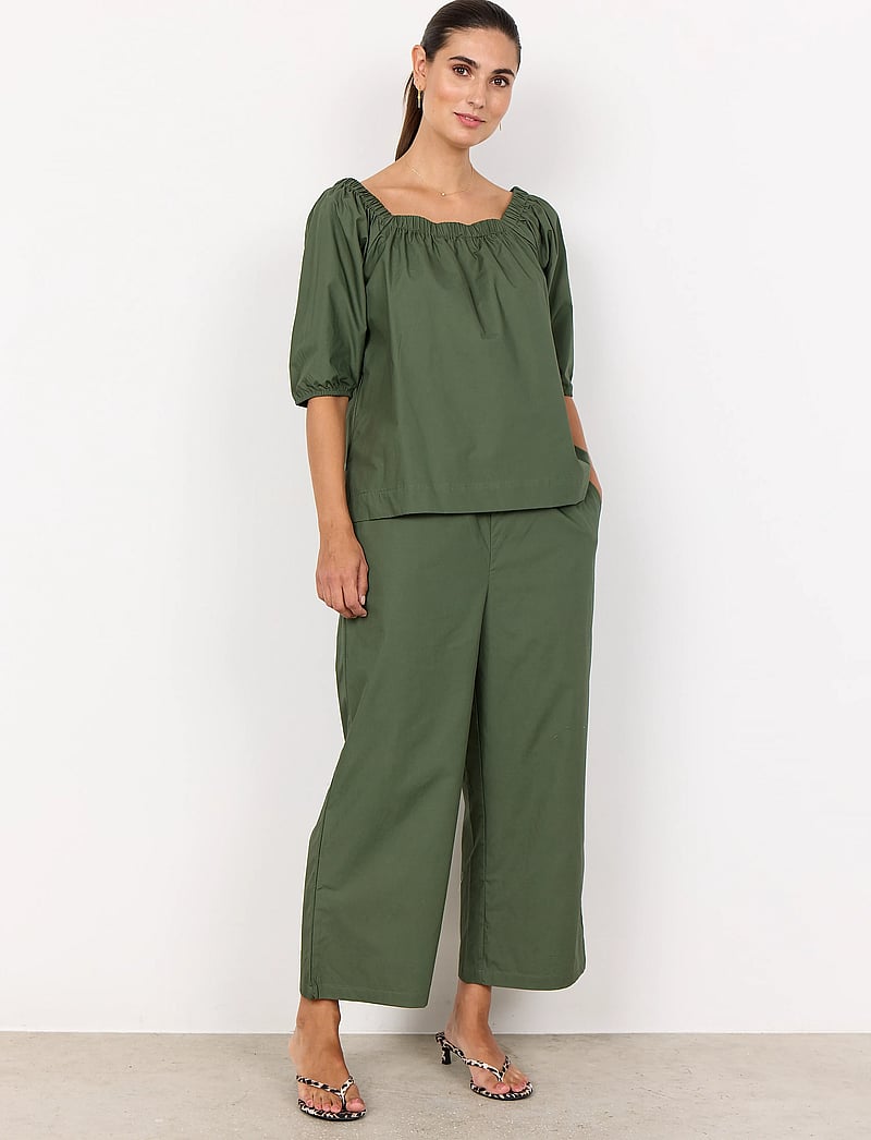 Soyaconcept - SC-RACHELLE - long sleeved blouses - dark army - 3