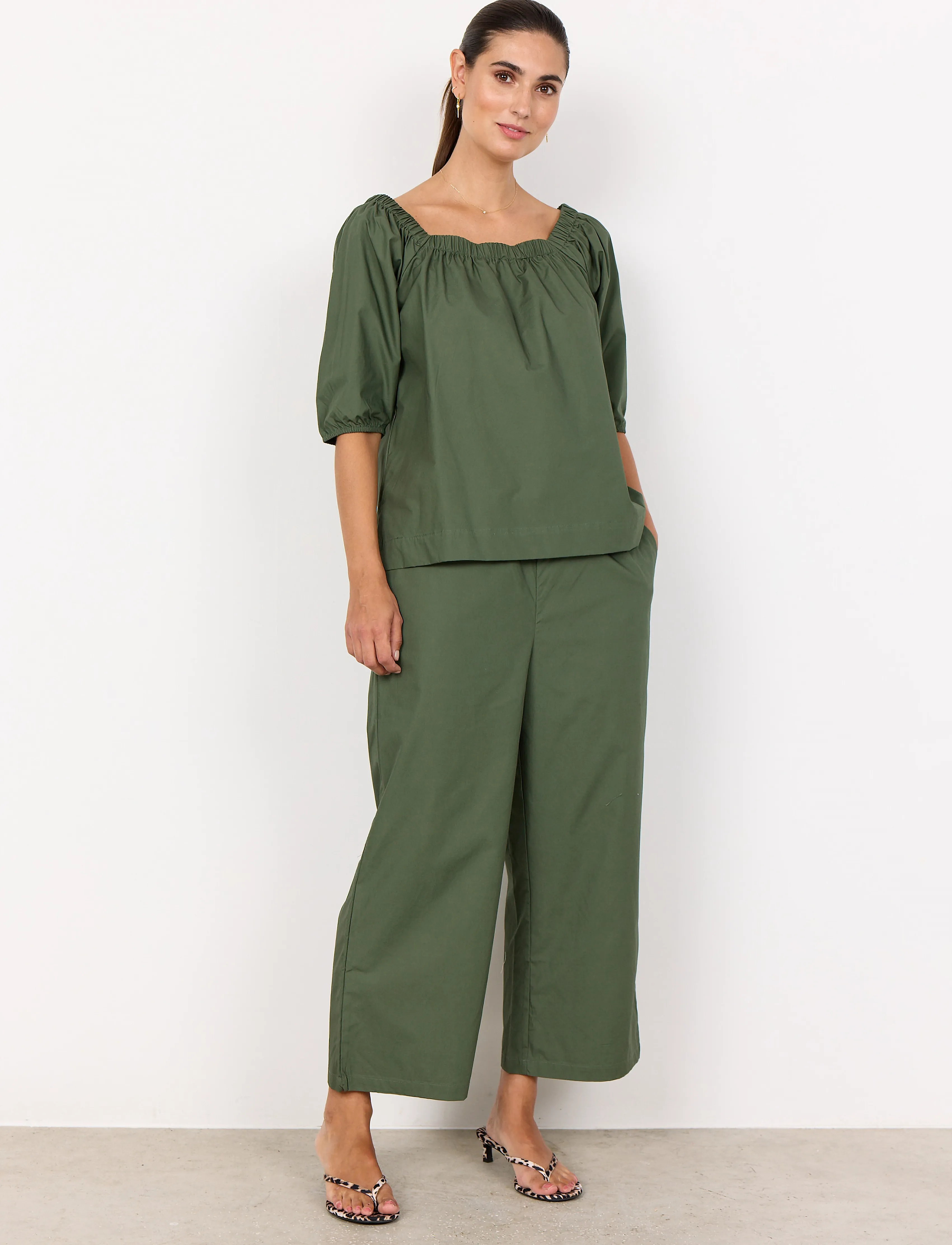 Soyaconcept - SC-RACHELLE - langärmlige blusen - dark army - 3