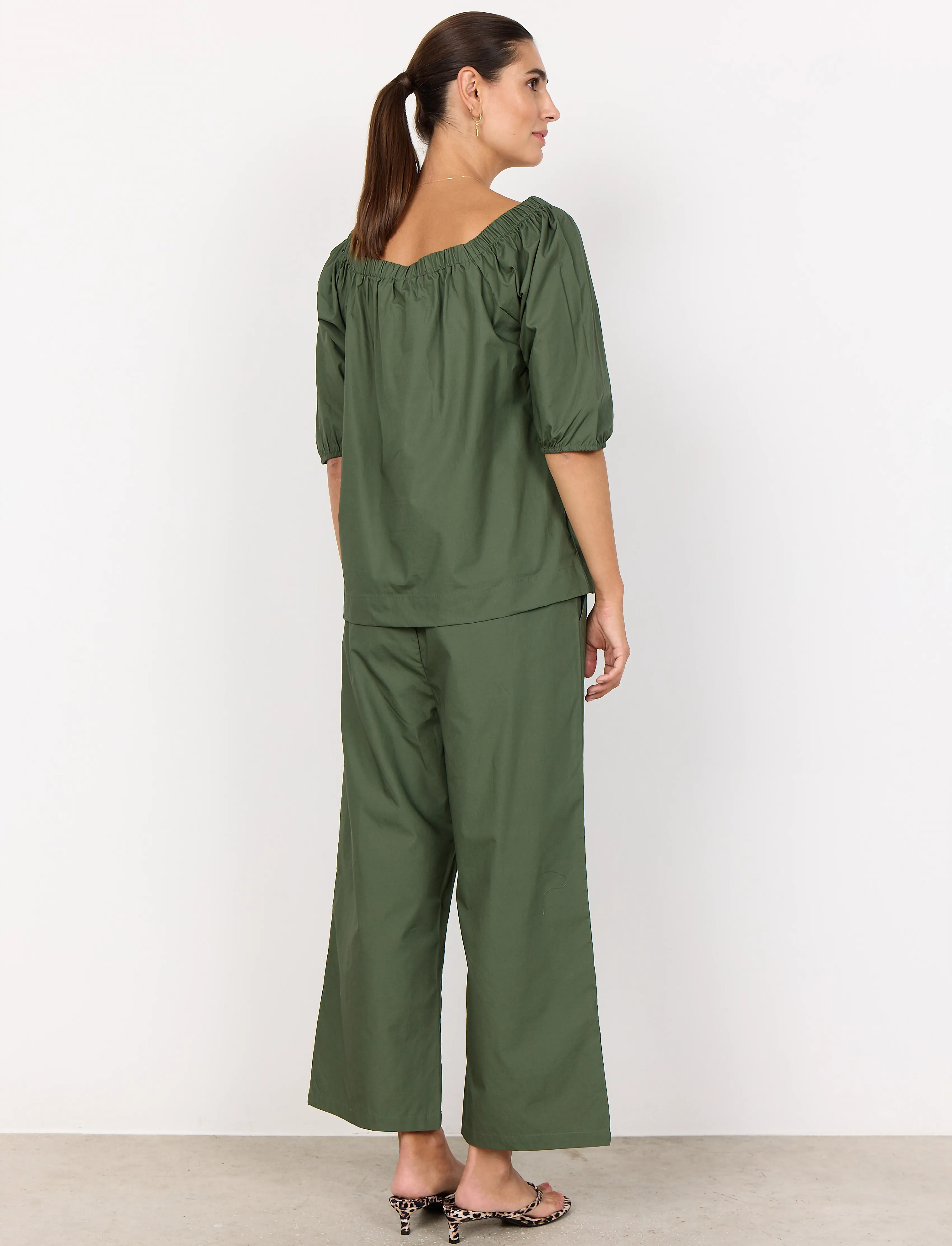 Soyaconcept - SC-RACHELLE - langärmlige blusen - dark army - 4