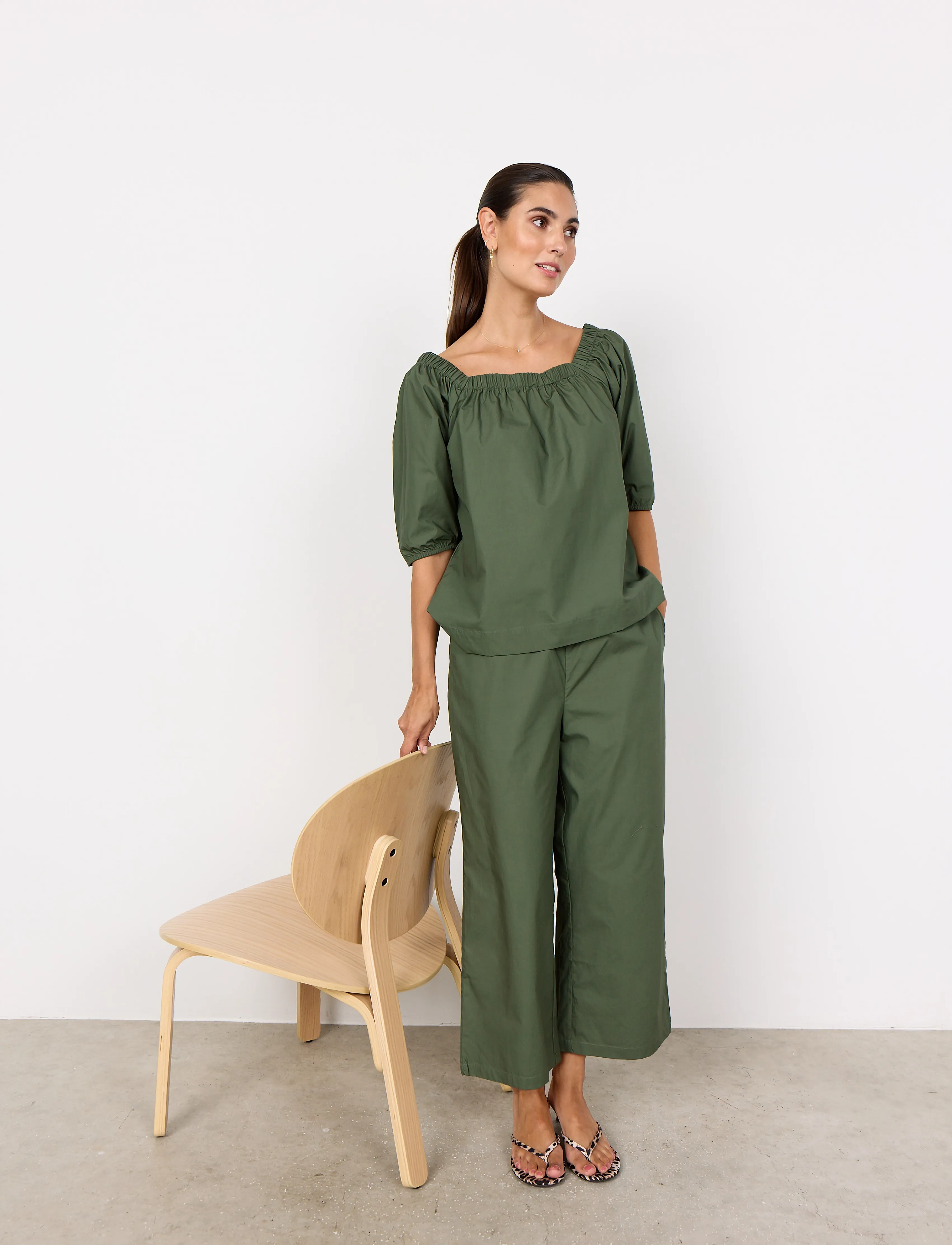 Soyaconcept - SC-RACHELLE - langärmlige blusen - dark army - 5