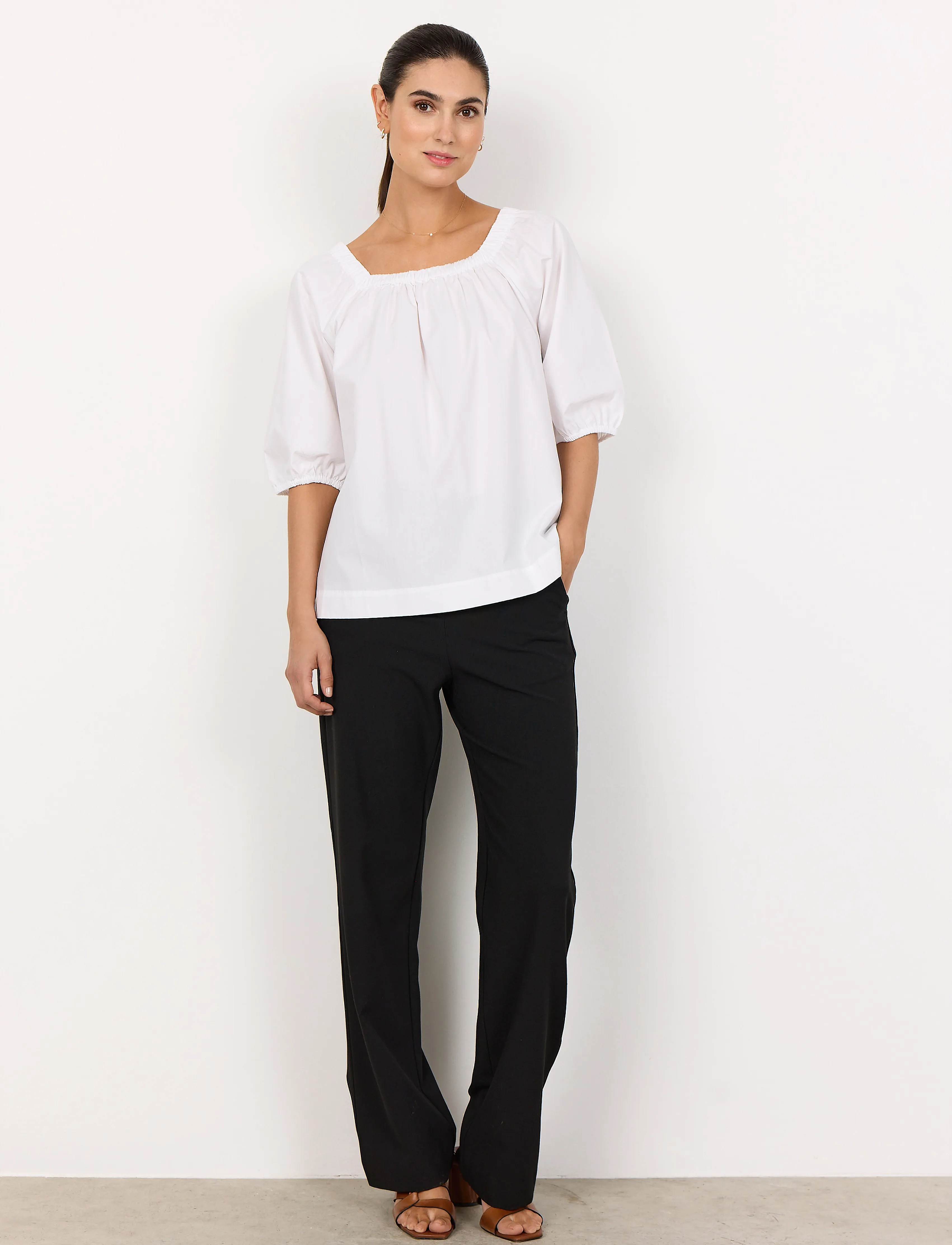 Soyaconcept - SC-RACHELLE - langärmelige blusen - white - 3