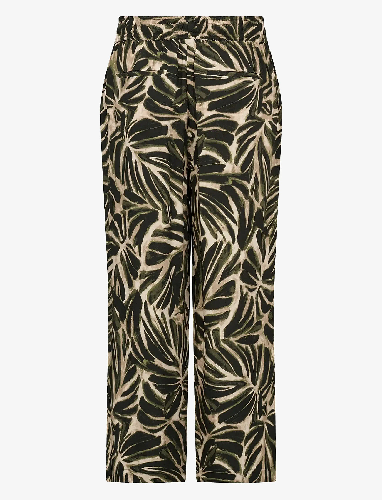 Soyaconcept - SC-ROKSANA - sirge säärega püksid - calliste green combi - 1