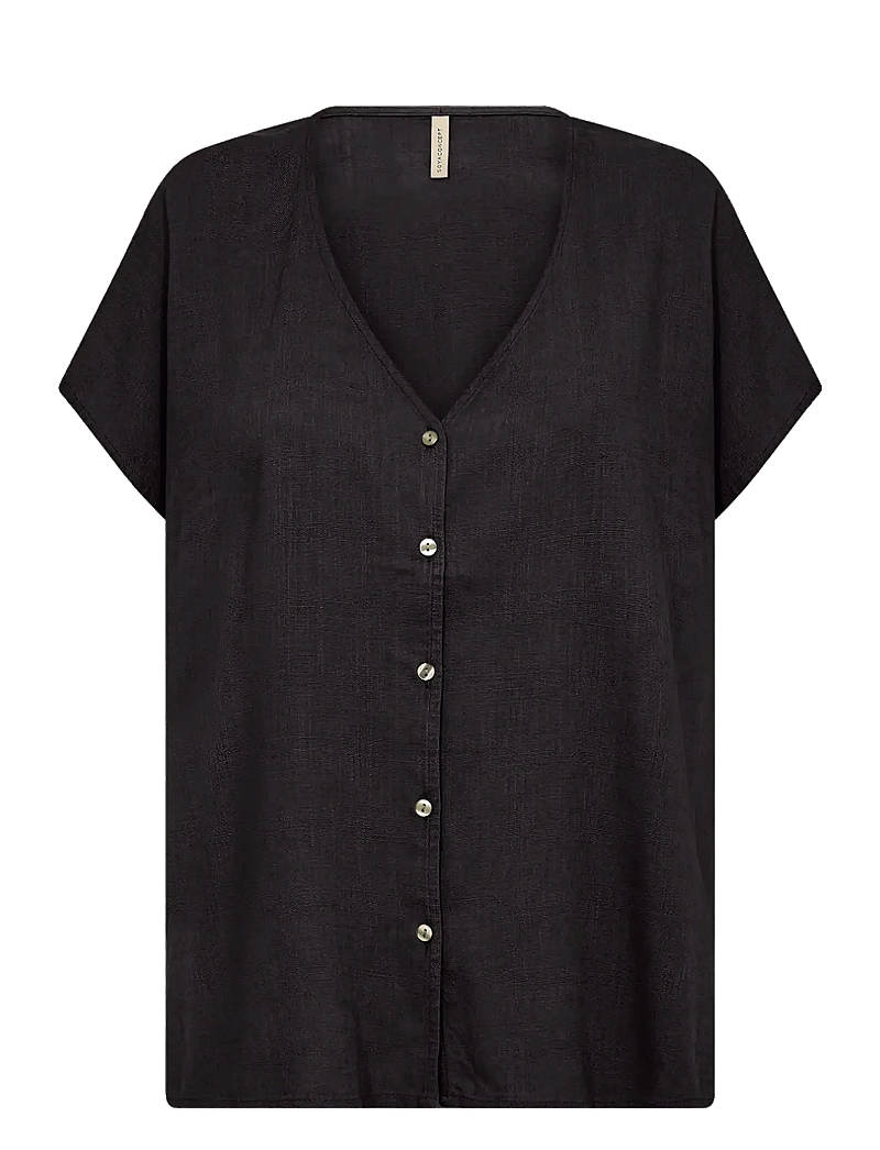Soyaconcept - SC-ROZALIA - lyhythihaiset kauluspaidat - black - 0