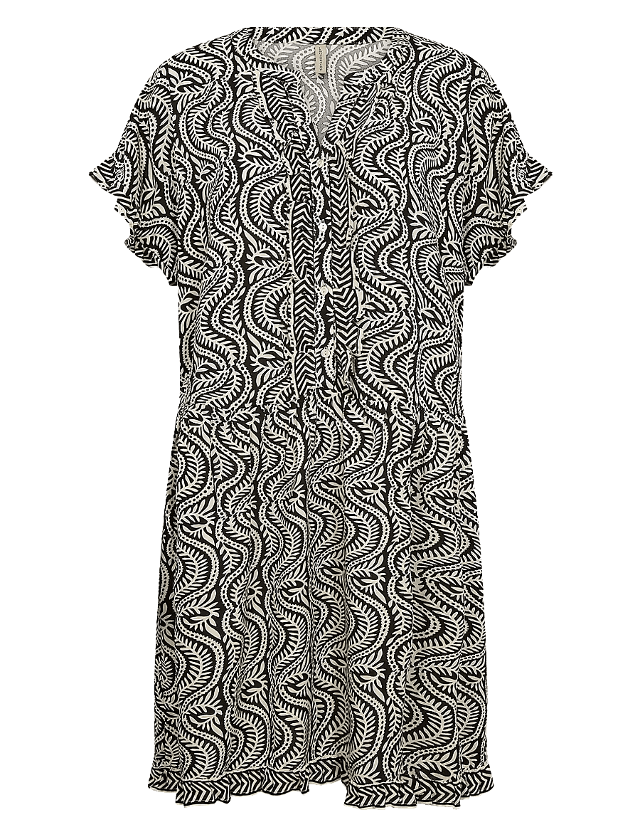 Soyaconcept - SC-ROSITTA - sommerkleider - black combi - 0