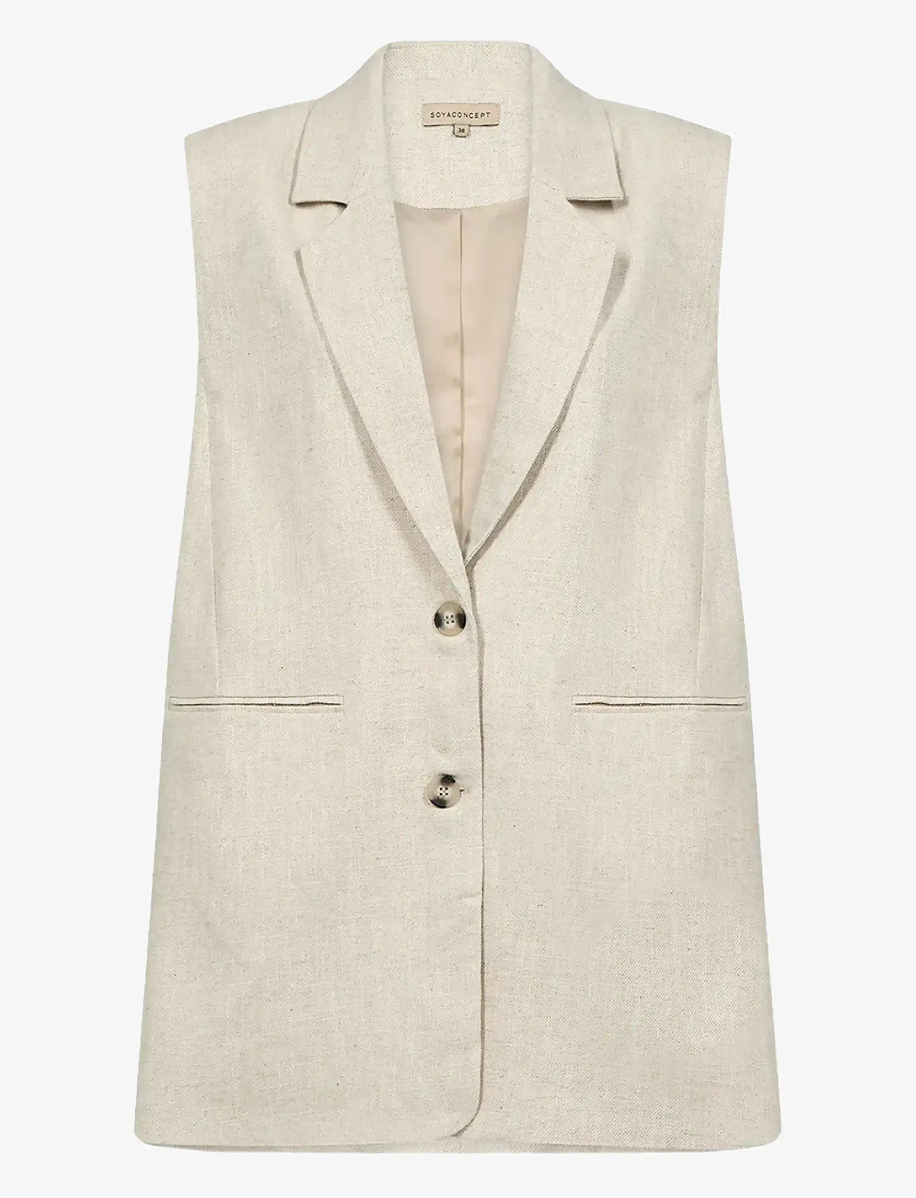Soyaconcept - SC-SIMI - Ärmellose blazer - 8008 sand - 0