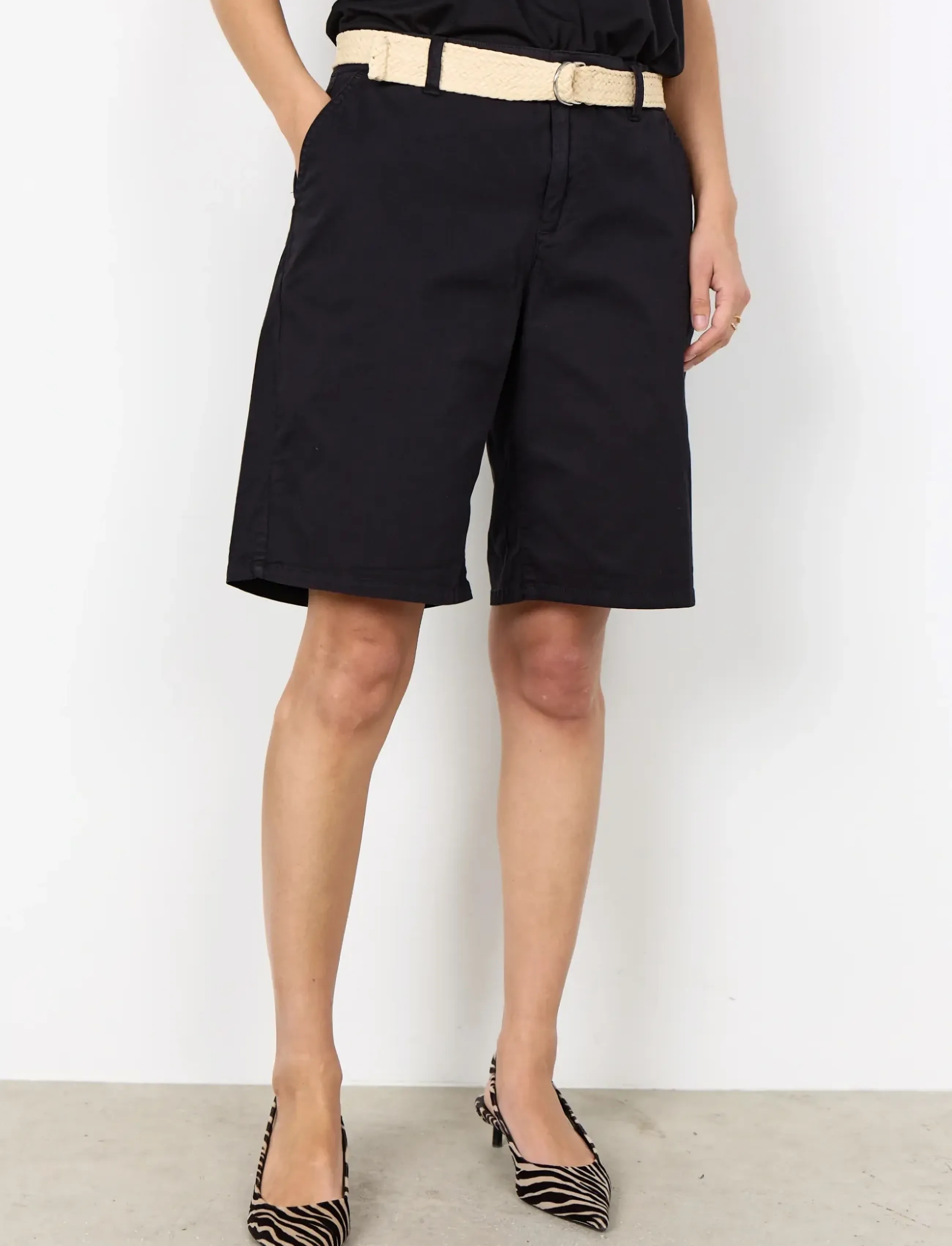 Soyaconcept - SC-ROVENA - „chino“ stiliaus šortai - black - 3