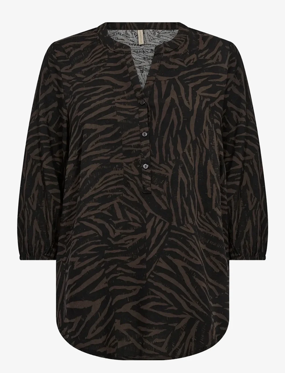 Soyaconcept - SC-SADE - langærmede bluser - 8694c hot fudge combi - 1