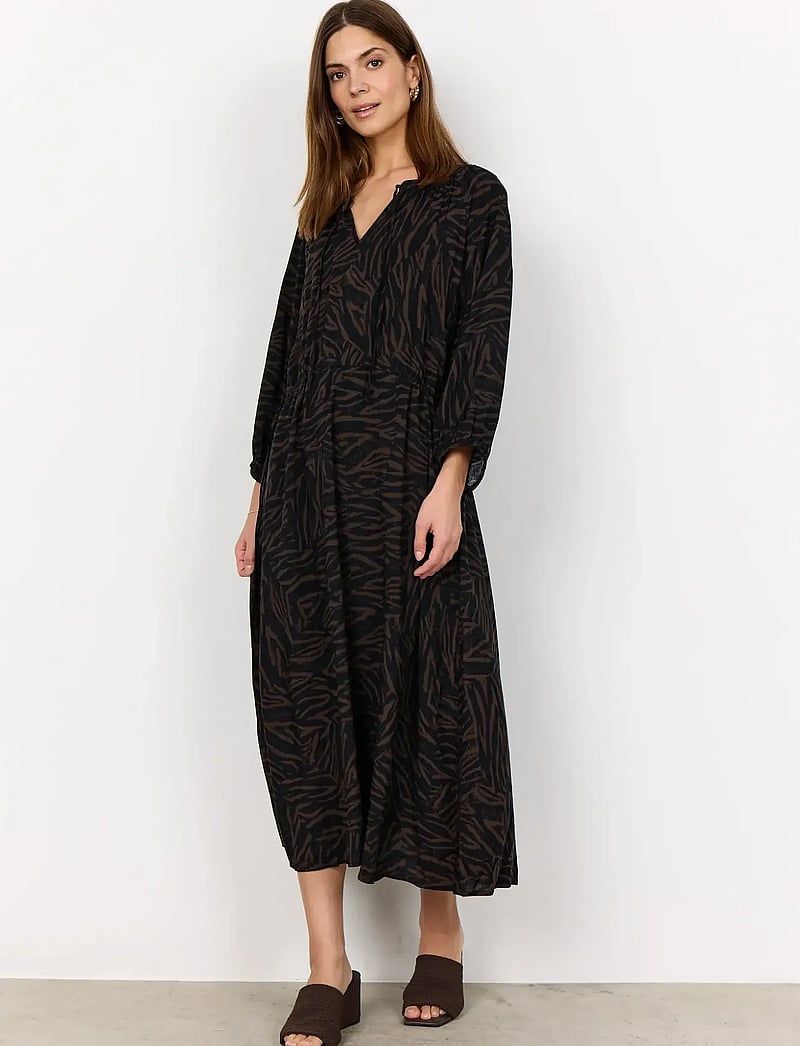 Soyaconcept - SC-SADE - maxi kjoler - 8694c hot fudge combi - 4