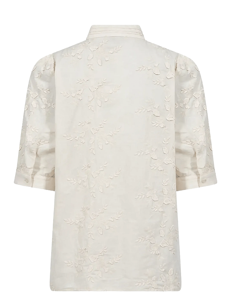 Soyaconcept - SC-SILVA - kurzämlige blusen - 1620 cream - 2