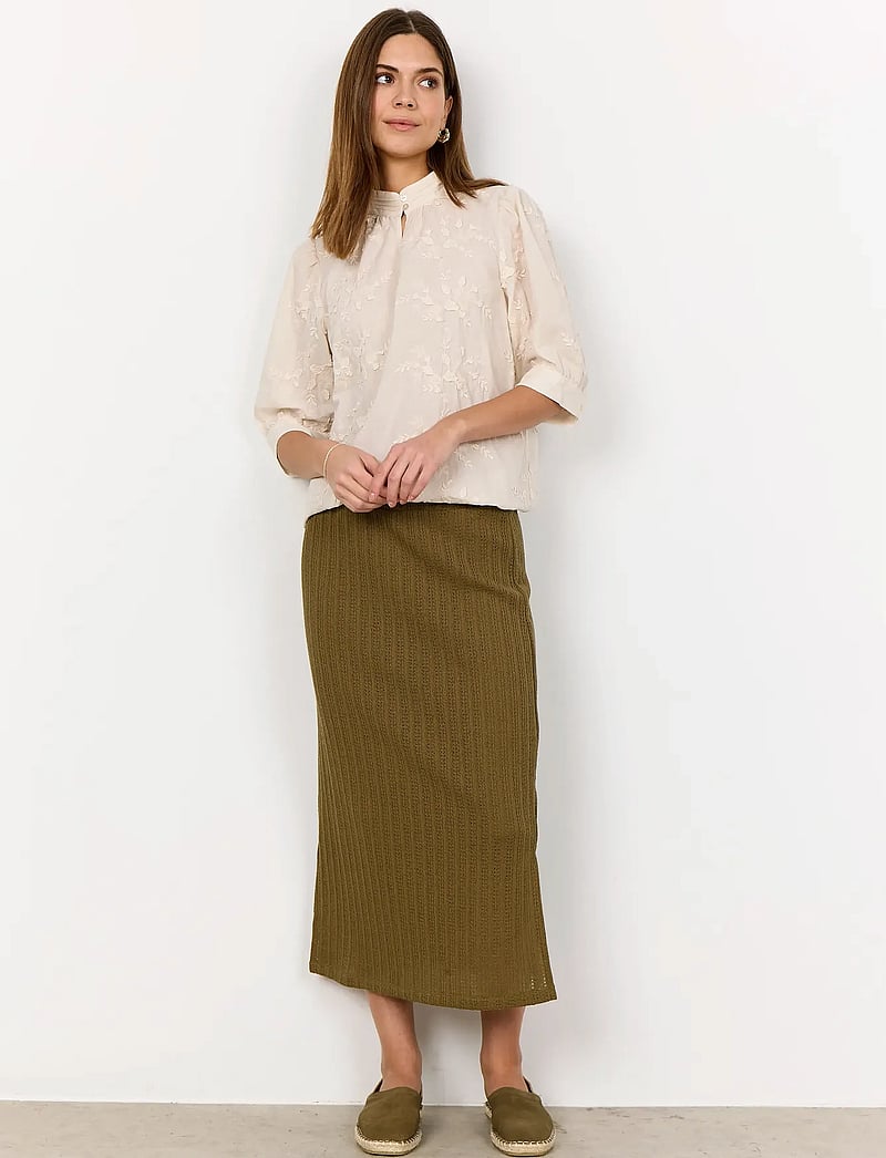 Soyaconcept - SC-SILVA - kurzämlige blusen - 1620 cream - 4