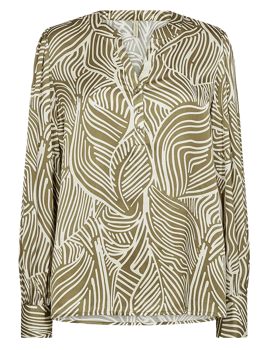 Soyaconcept - SC-SIGNORA - blouses à manches longues - 7230 misty olive combi - 1