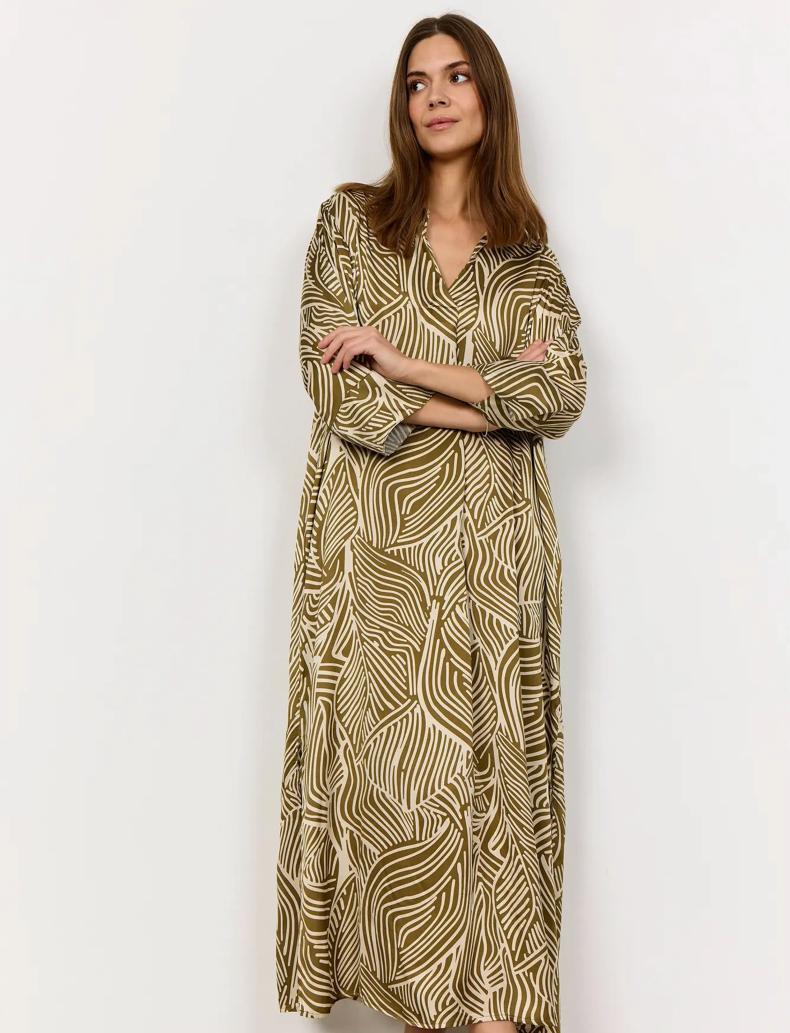 Soyaconcept SC-SIGNORA - Hemdkleider - 7230 MISTY OLIVE COMBI / khaki/green
