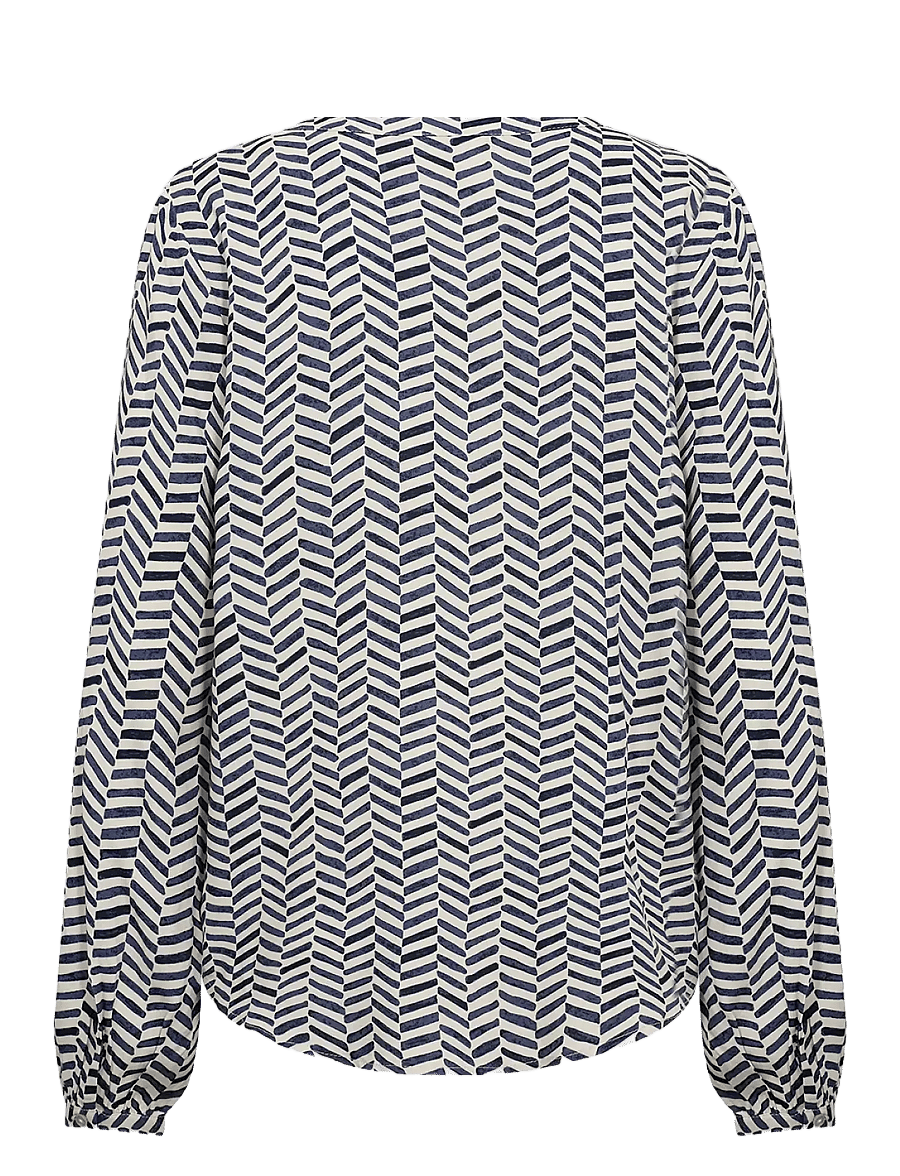 Soyaconcept - SC-SELIA - långärmade blusar - 6910 navy combi - 2