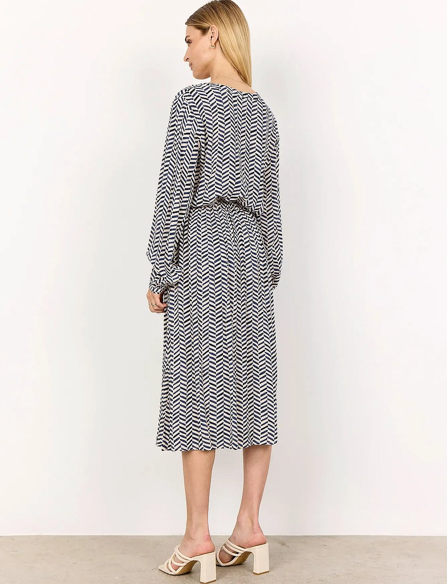 Soyaconcept - SC-SELIA - långärmade blusar - 6910 navy combi - 3