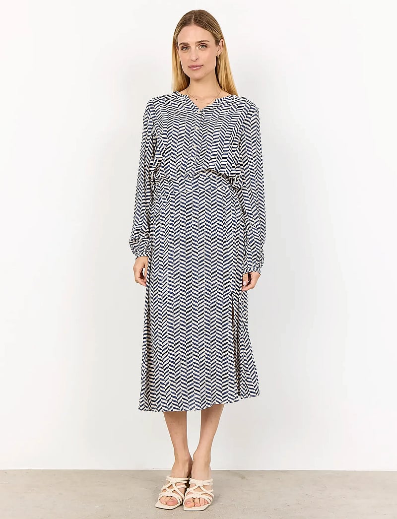 Soyaconcept - SC-SELIA - langärmlige blusen - 6910 navy combi - 4