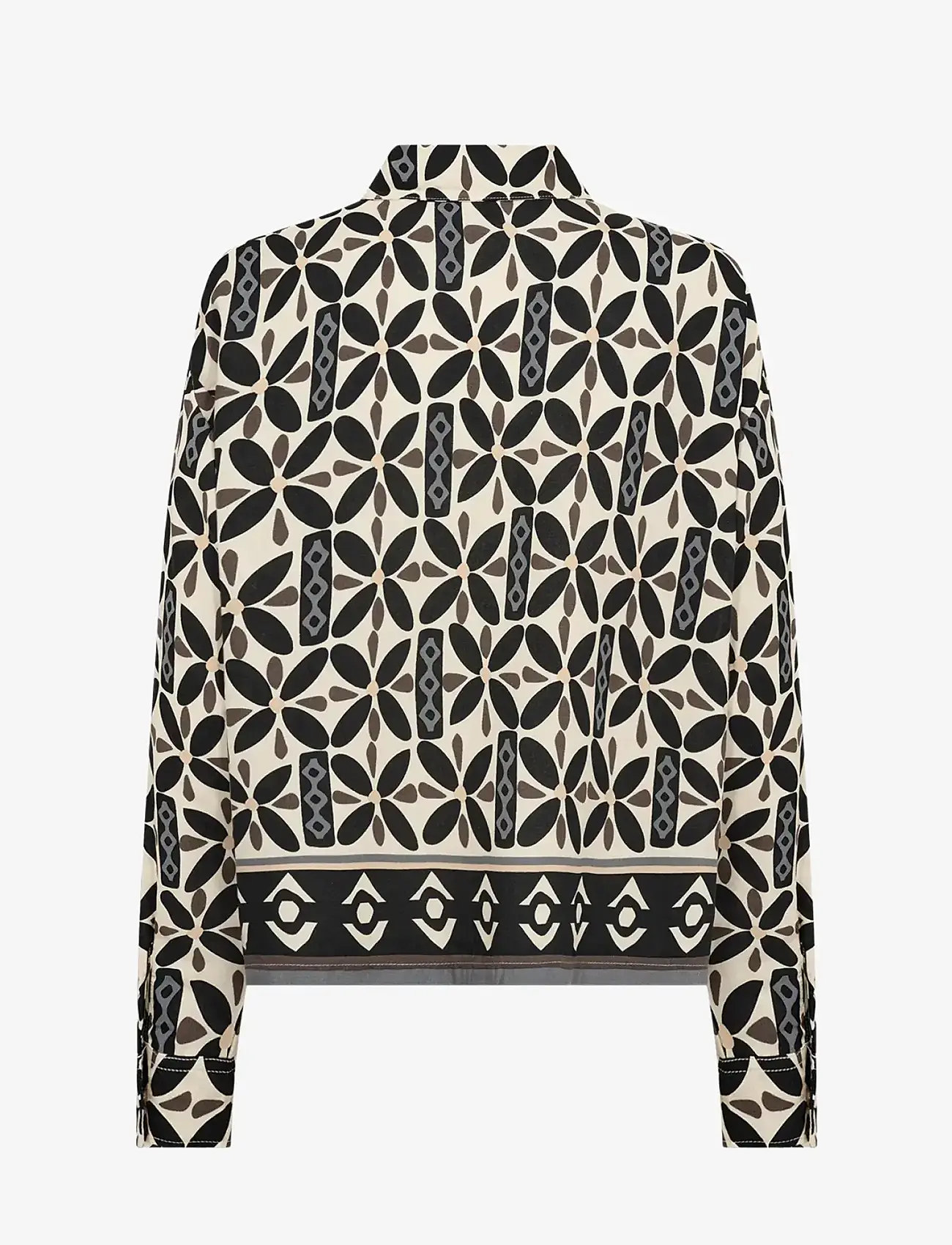 Soyaconcept - SC-SANDRA - langärmlige hemden - 9999 black combi - 1