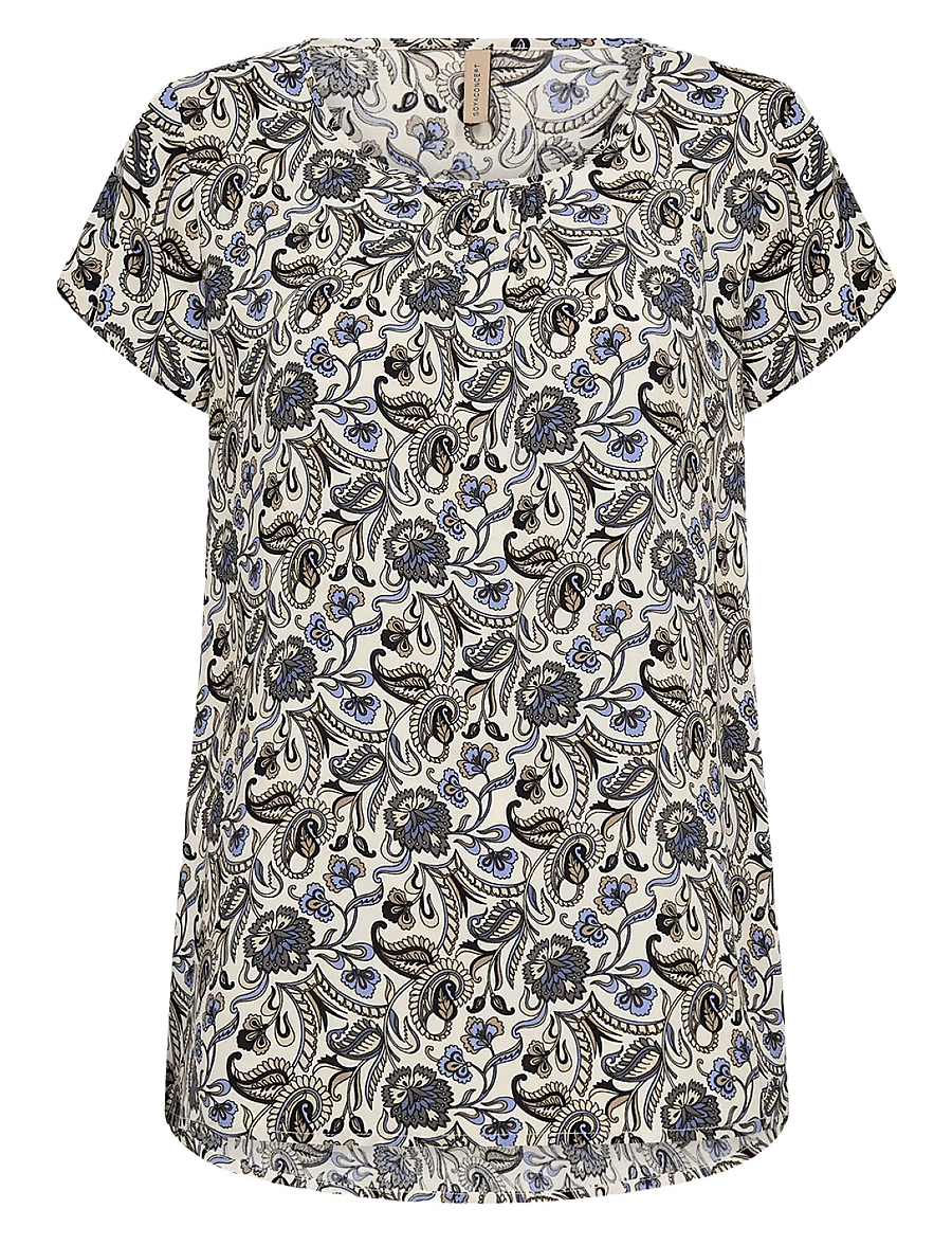 Soyaconcept - SC-SAMEA - kortærmede bluser - 6252c hydrangea combi - 0