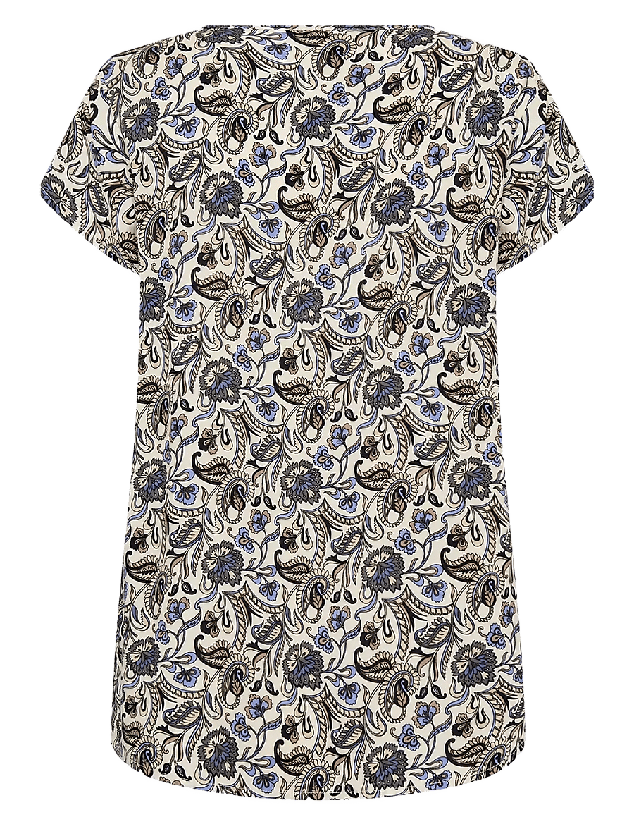 Soyaconcept - SC-SAMEA - kortærmede bluser - 6252c hydrangea combi - 1