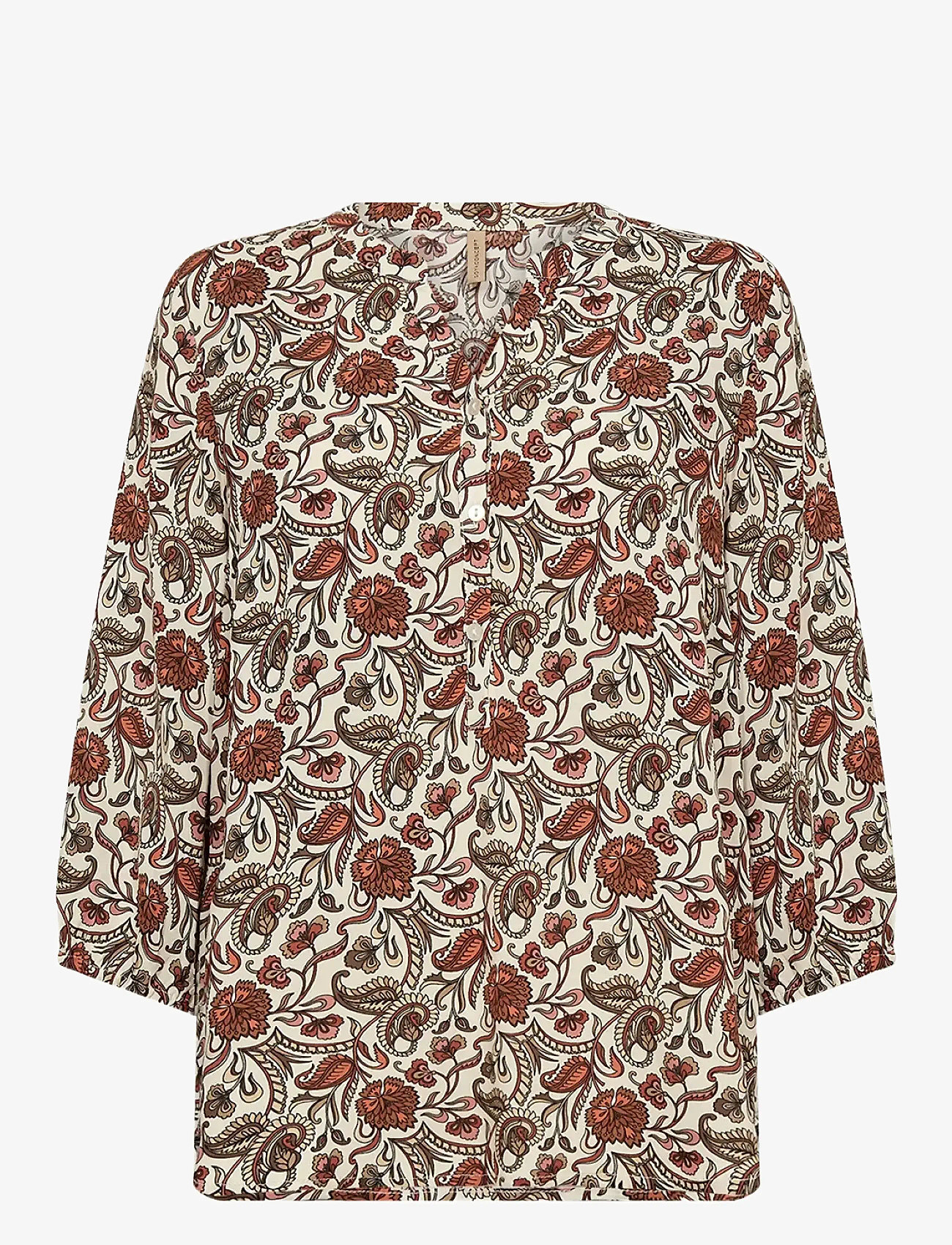 Soyaconcept - SC-SAMEA - langärmlige blusen - 4577c mineral red combi - 0