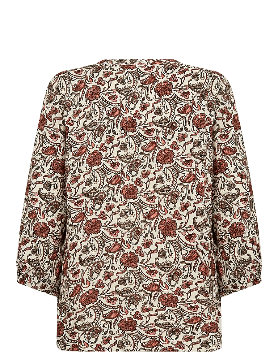 Soyaconcept - SC-SAMEA - langärmelige blusen - 4577c mineral red combi - 2
