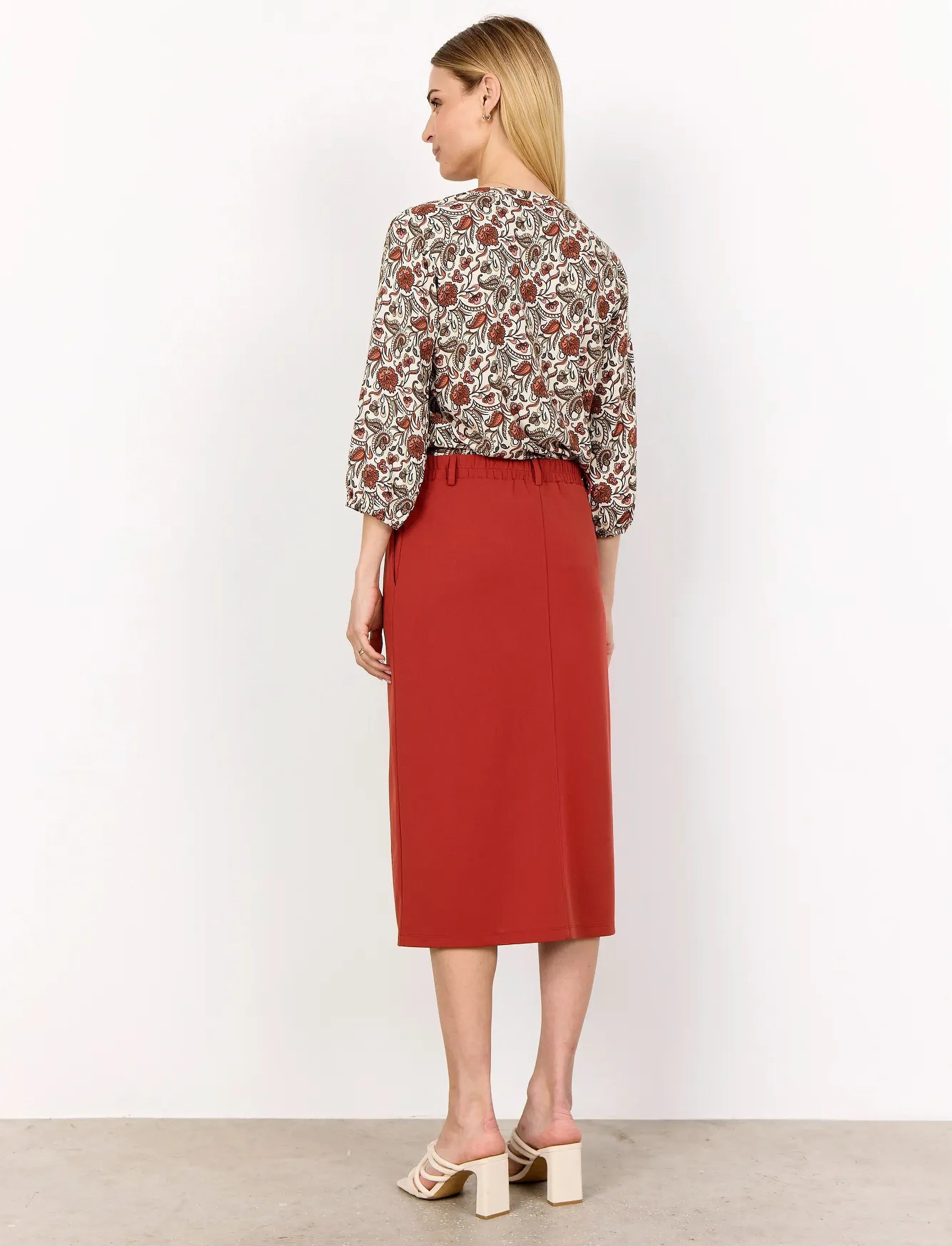 Soyaconcept - SC-SAMEA - long sleeved blouses - 4577c mineral red combi - 3