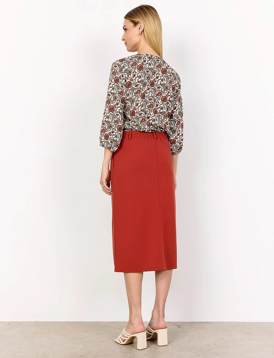 Soyaconcept - SC-SAMEA - langärmelige blusen - 4577c mineral red combi - 3