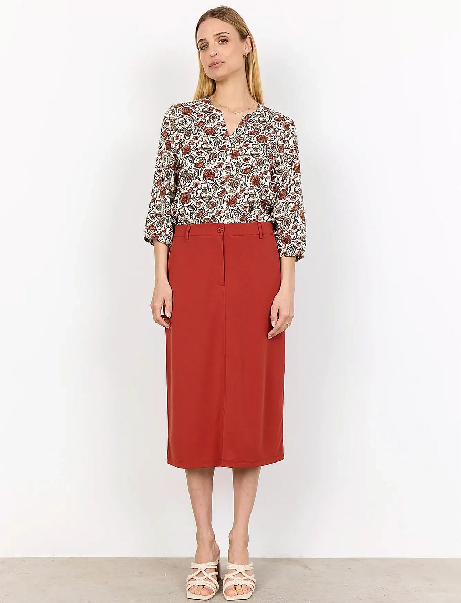 Soyaconcept - SC-SAMEA - langärmelige blusen - 4577c mineral red combi - 4