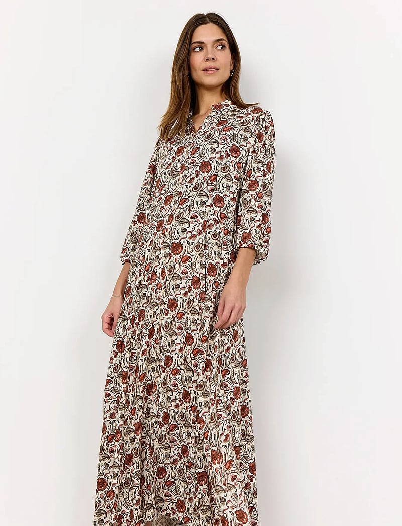 Soyaconcept - SC-SAMEA - skjortekjoler - 4577c mineral red combi - 0