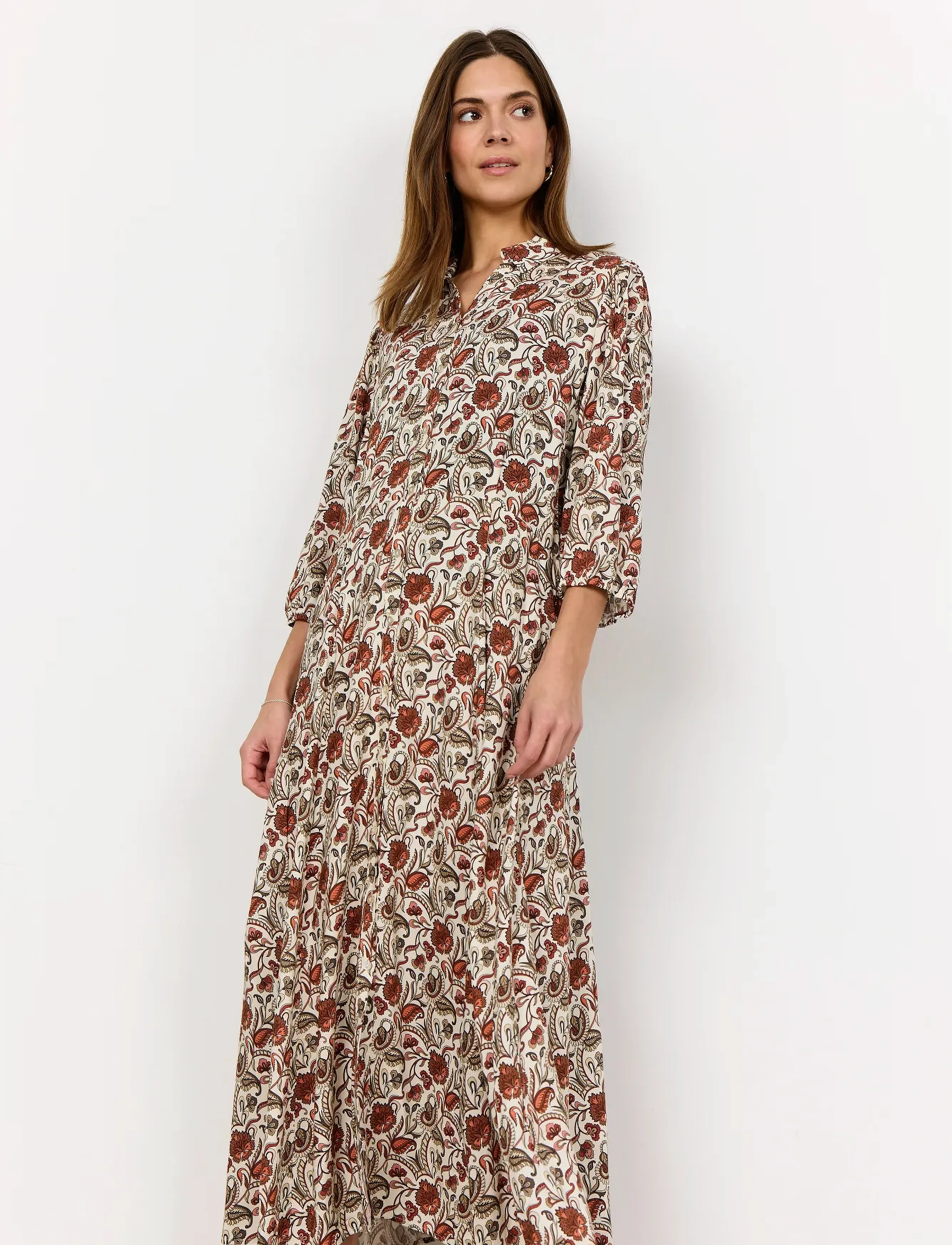 Soyaconcept SC-SAMEA - Hemdkleider - 4577C MINERAL RED COMBI / brown