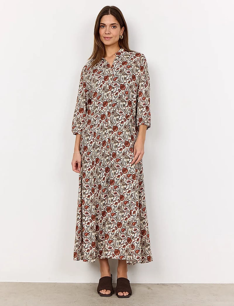 Soyaconcept - SC-SAMEA - skjortekjoler - 4577c mineral red combi - 3