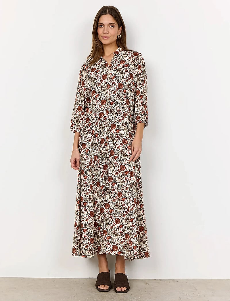 Soyaconcept - SC-SAMEA - skjortekjoler - 4577c mineral red combi - 4