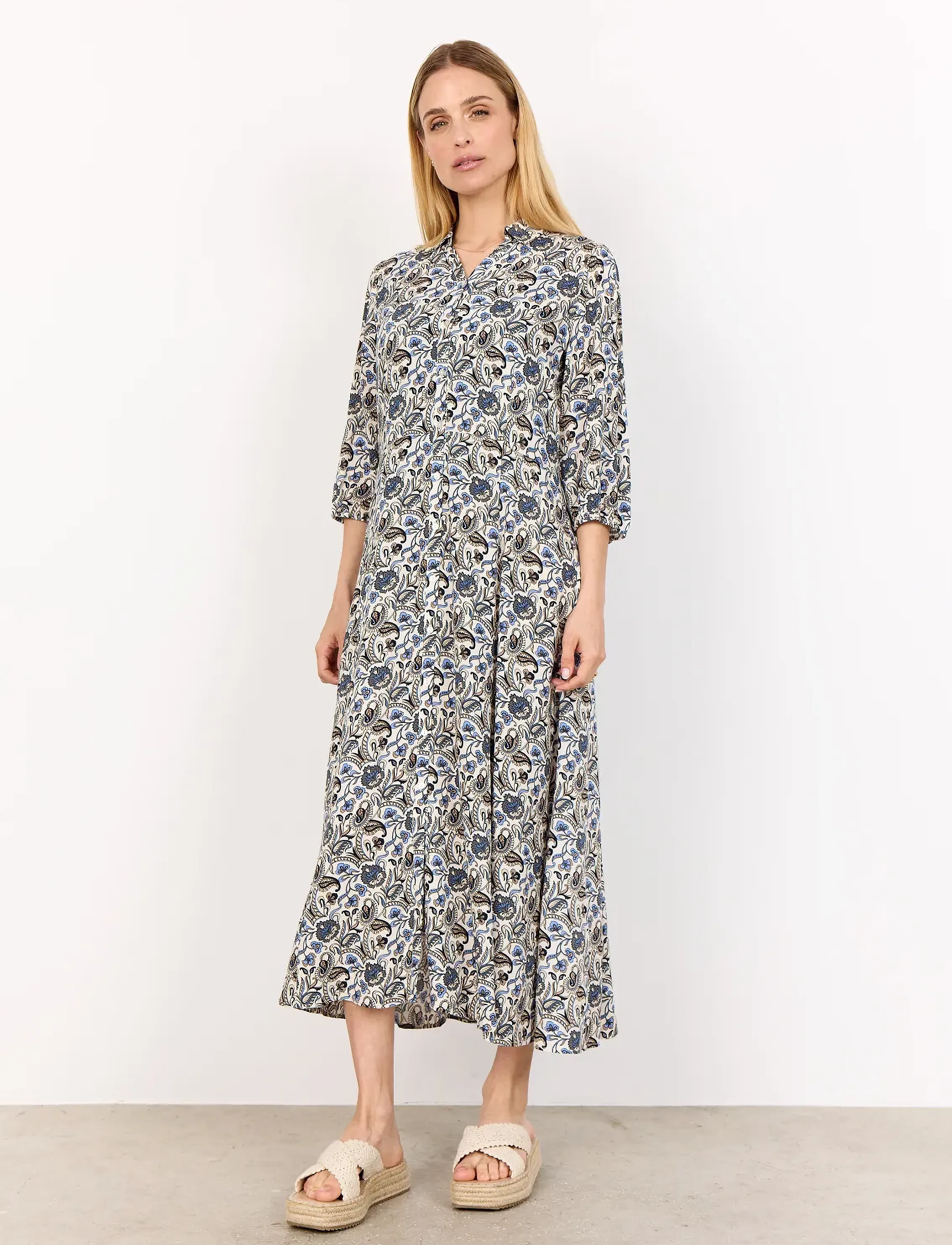 Soyaconcept - SC-SAMEA - skjortklänningar - 6252c hydrangea combi - 3