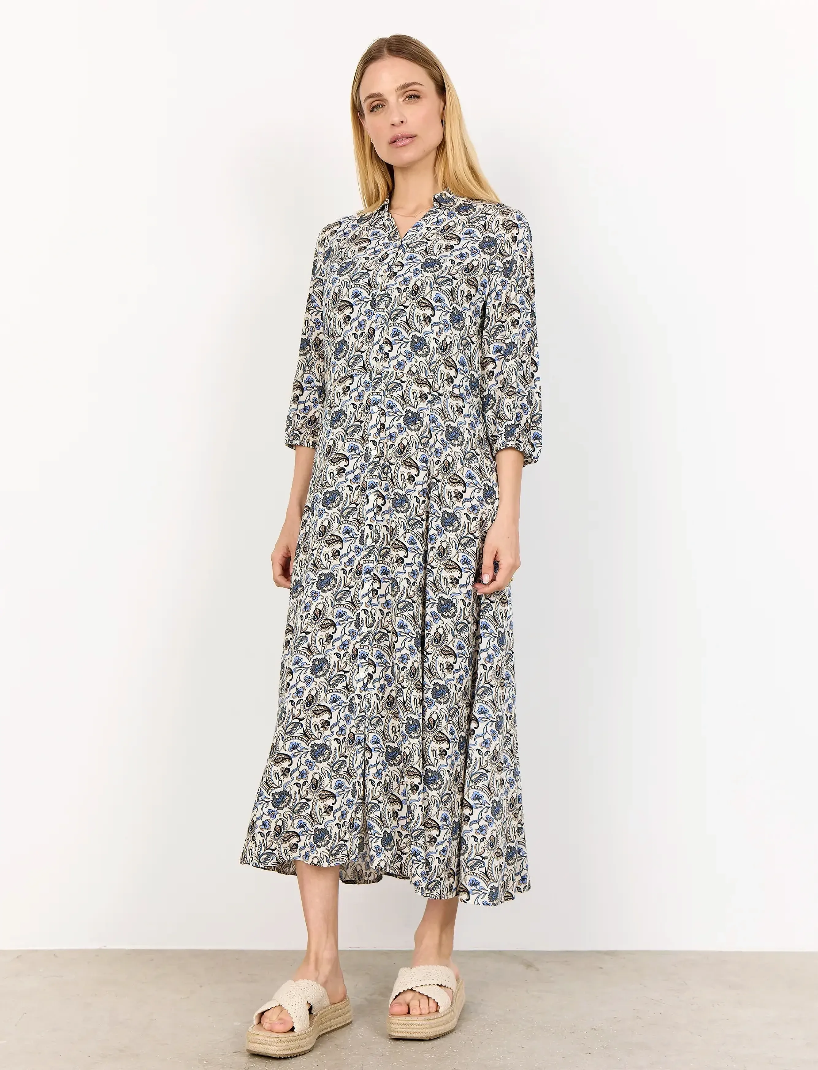 Soyaconcept - SC-SAMEA - skjortklänningar - 6252c hydrangea combi - 4