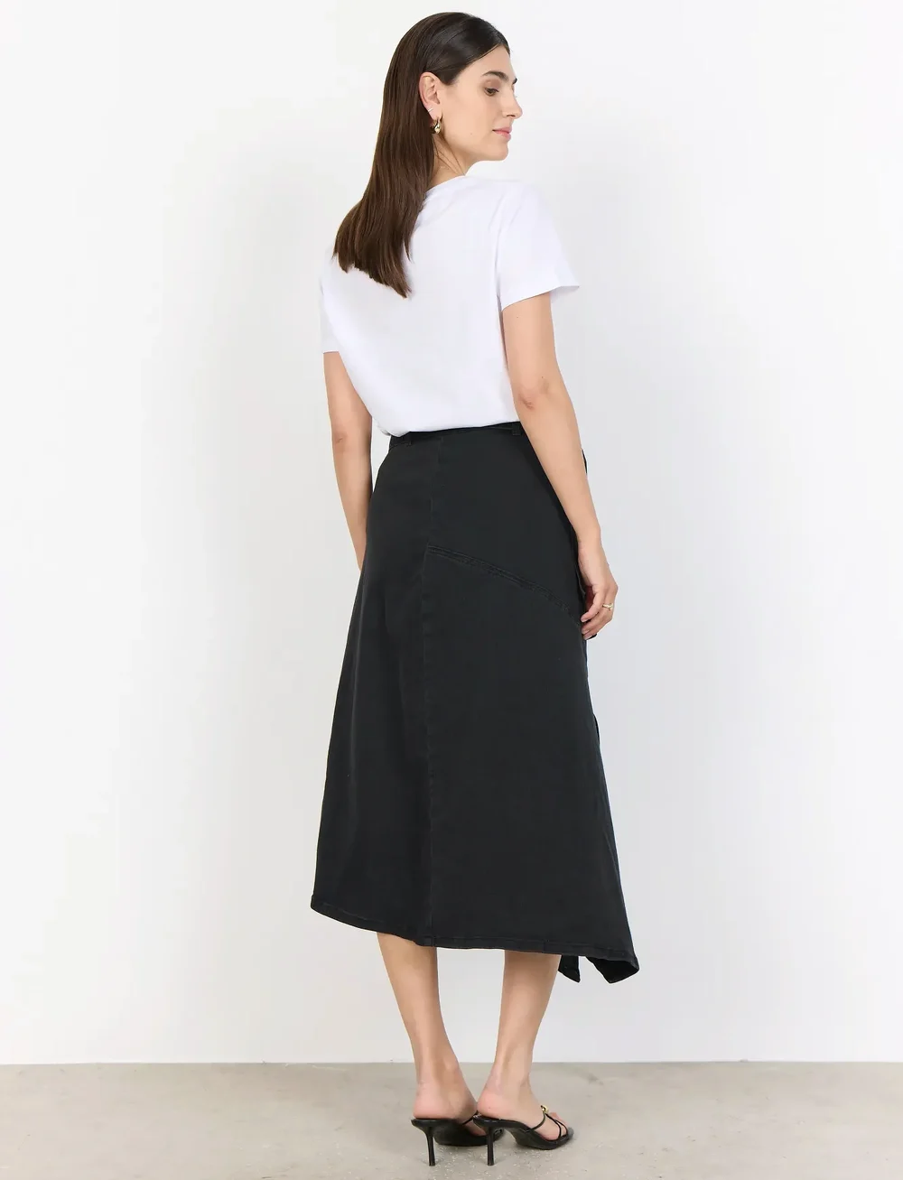 Soyaconcept - SC-KIMBERLY - midi nederdele - 2644 dark grey denim - 3