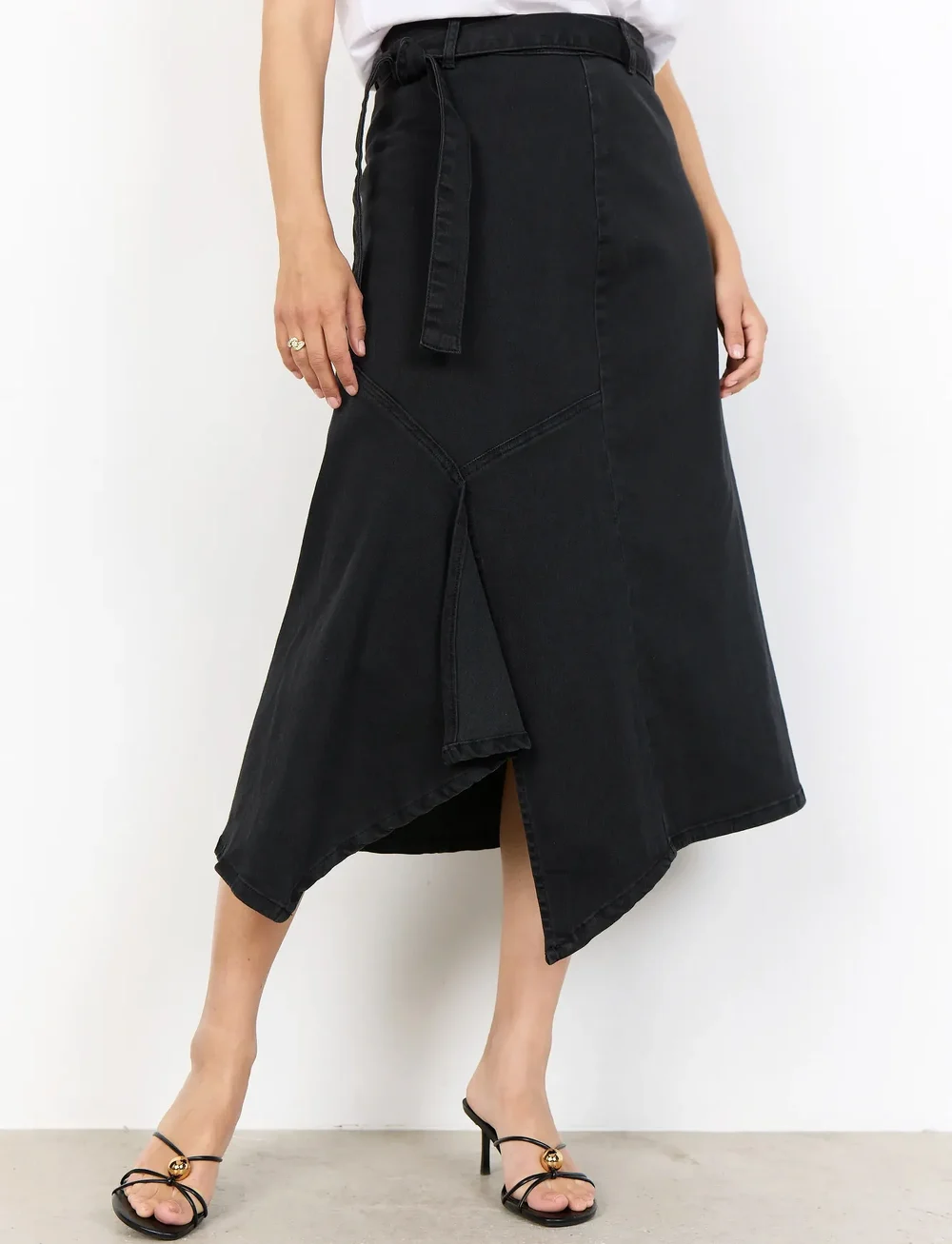 Soyaconcept - SC-KIMBERLY - midi nederdele - 2644 dark grey denim - 4