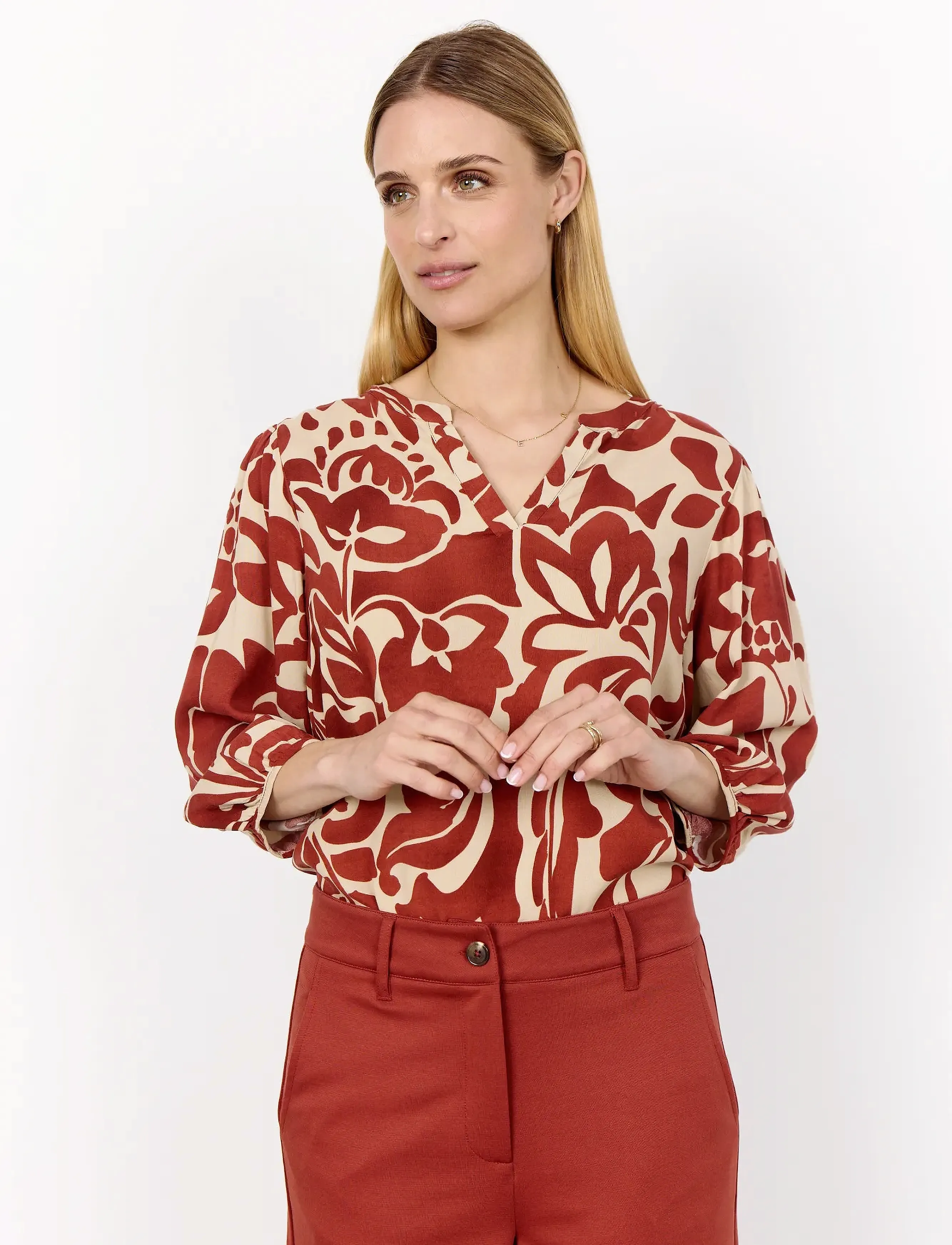 Soyaconcept SC-SENTA - Blusen - 4577C MINERAL RED COMBI / red