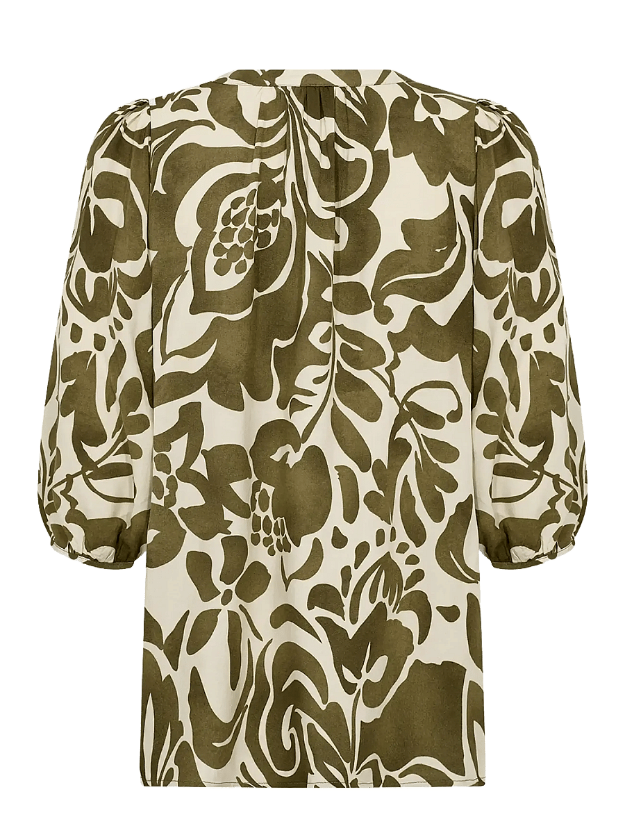 Soyaconcept - SC-SENTA - three-quarter-sleeved blouses - 7230 misty olive combi - 2