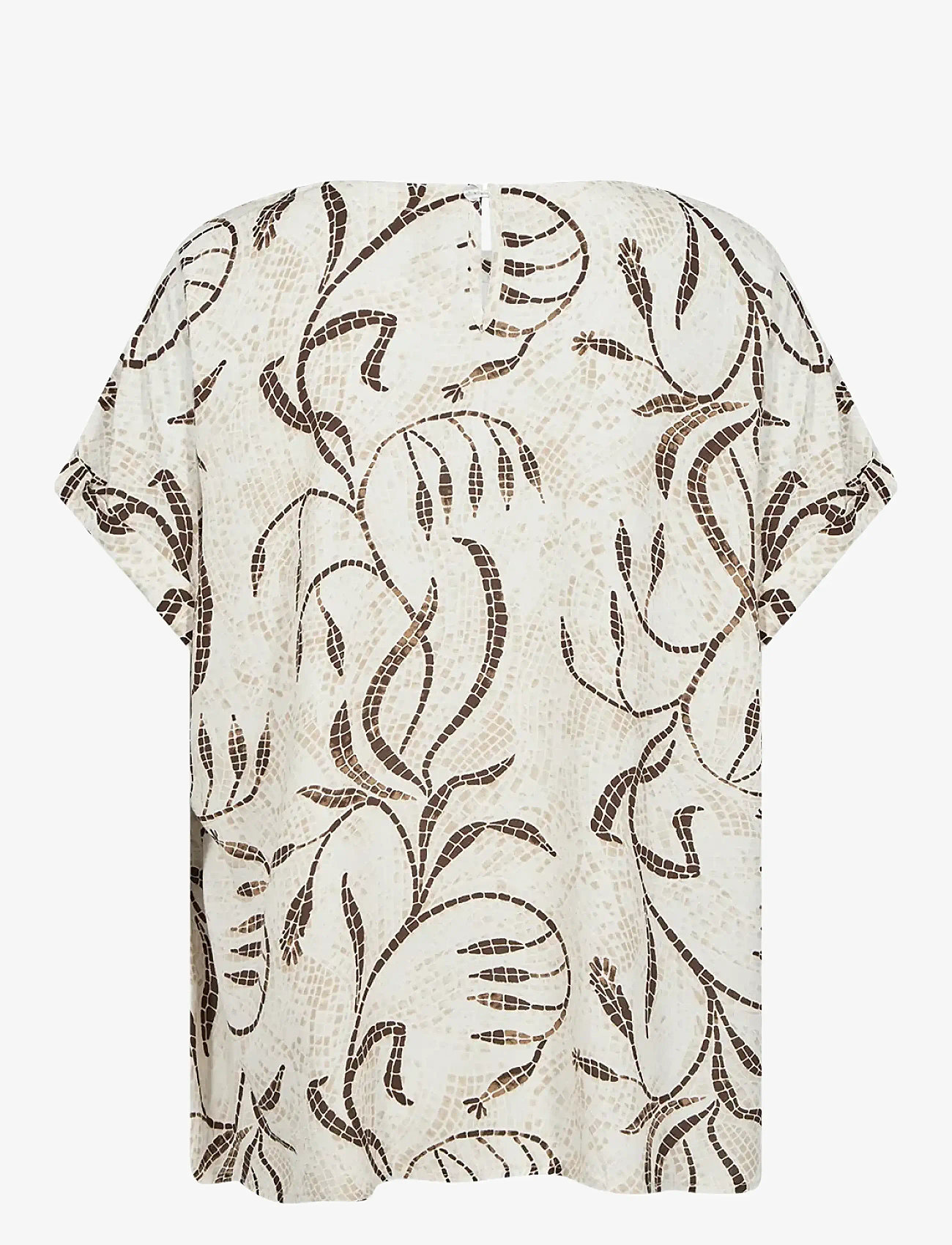 Soyaconcept - SC-SABIRA - short-sleeved blouses - 8008 sand combi - 2