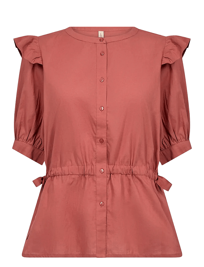 Soyaconcept - SC-CALISTE - kortärmade skjortor - 4577 mineral red - 1