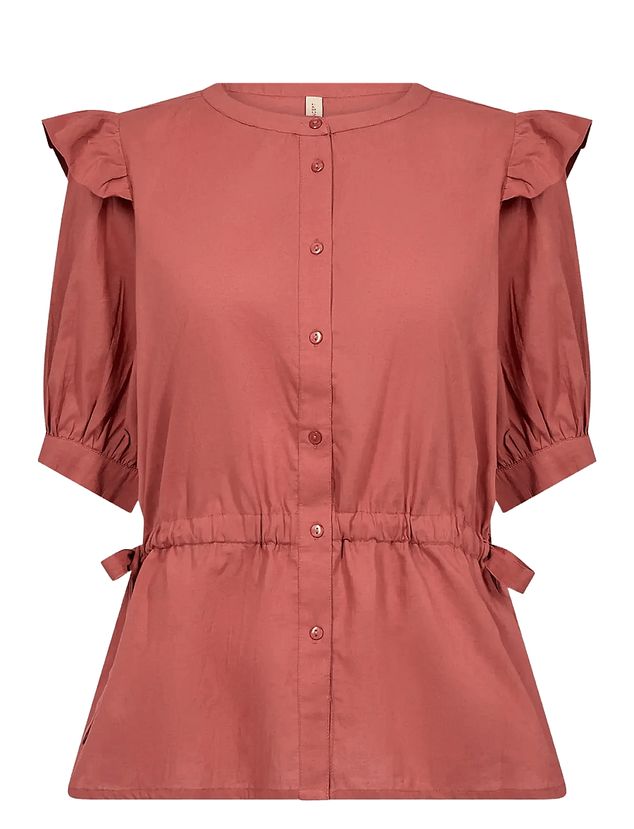 Soyaconcept - SC-CALISTE - kortärmade skjortor - 4577 mineral red - 1