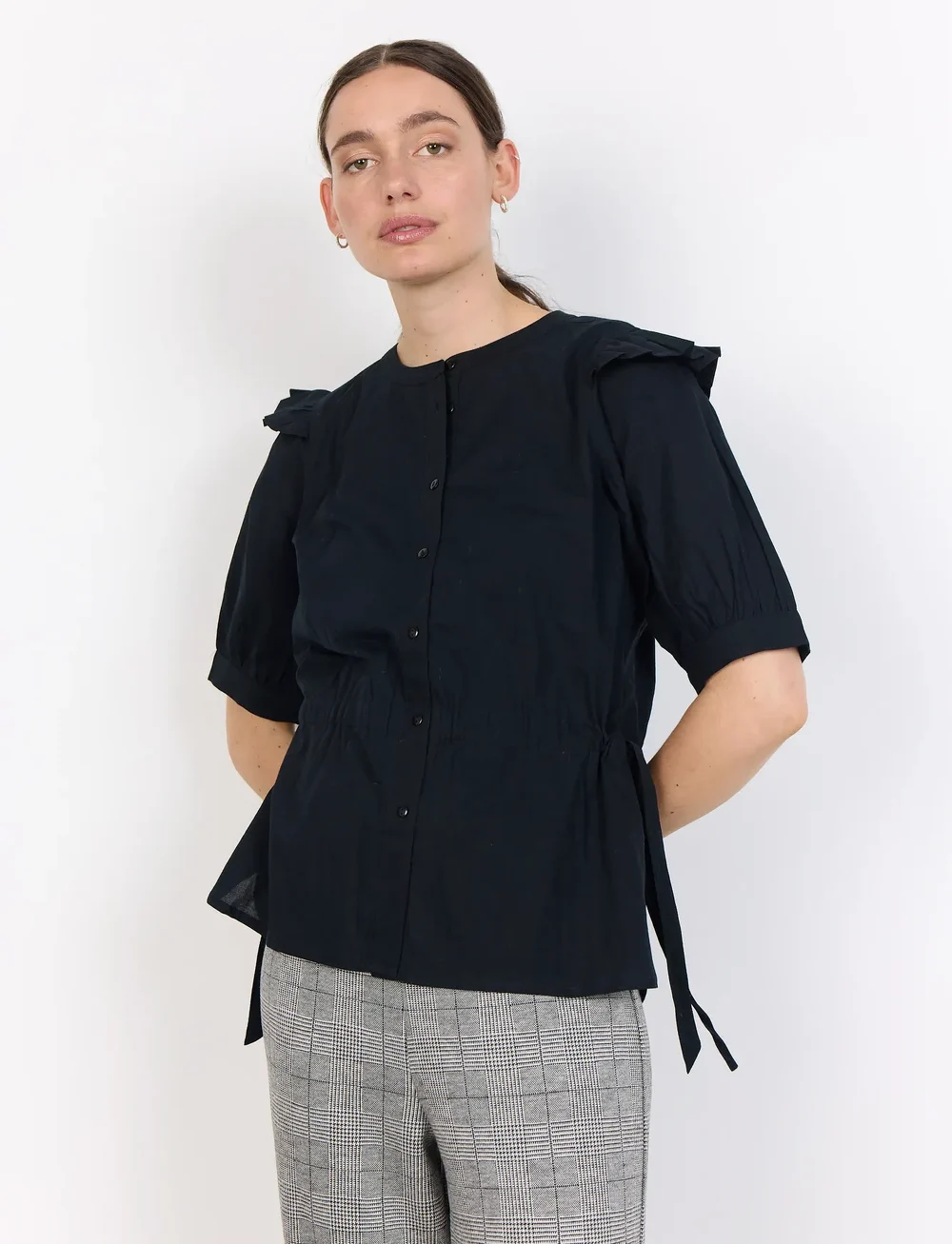 Soyaconcept - SC-CALISTE - kortærmede skjorter - 9999 black - 0