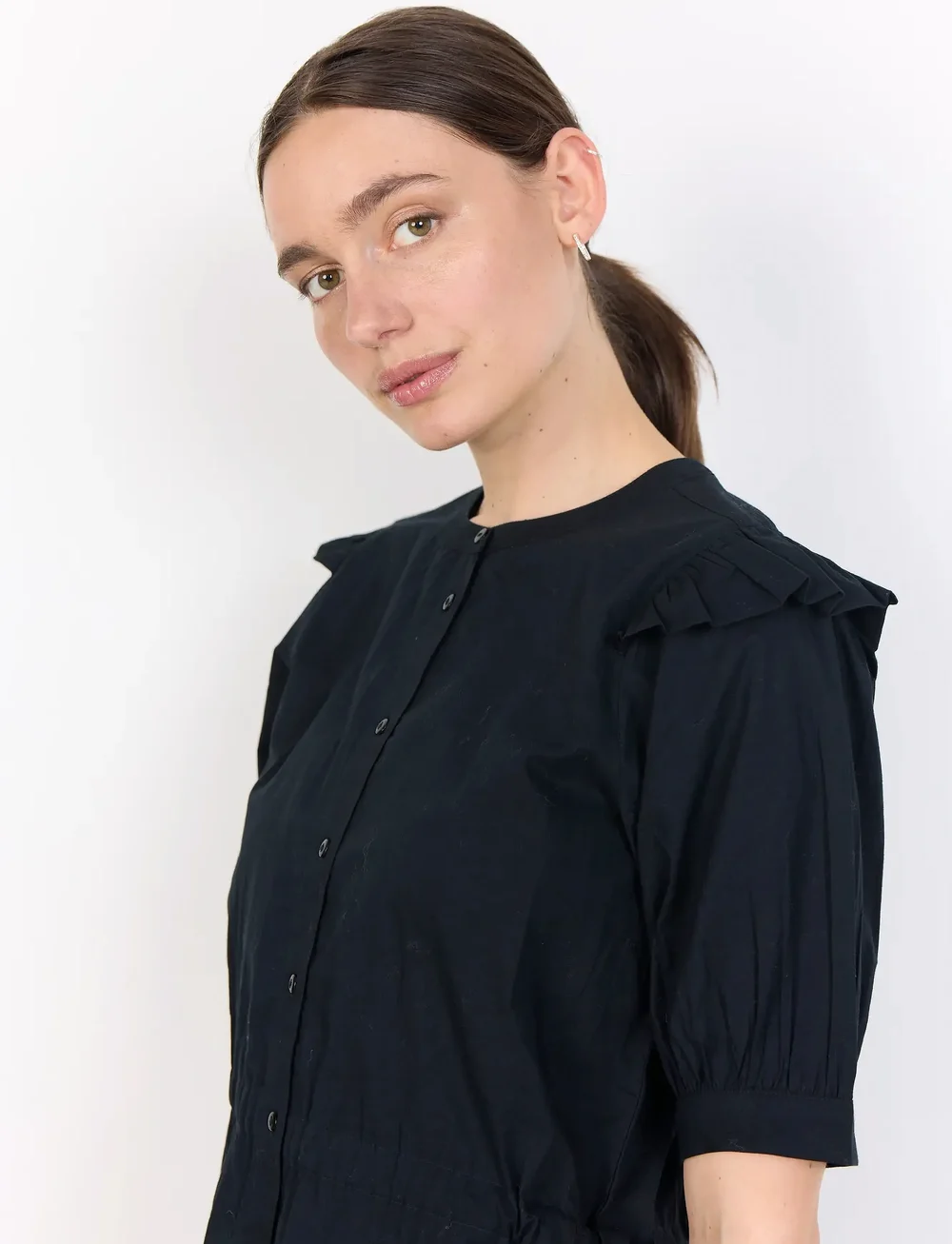 Soyaconcept - SC-CALISTE - kortærmede skjorter - 9999 black - 5