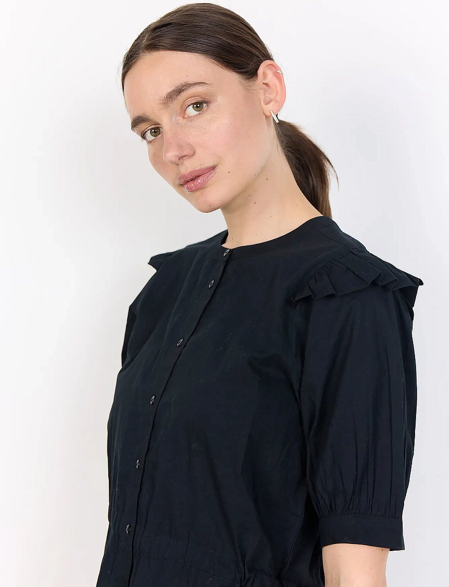 Soyaconcept - SC-CALISTE - lyhythihaiset kauluspaidat - 9999 black - 5