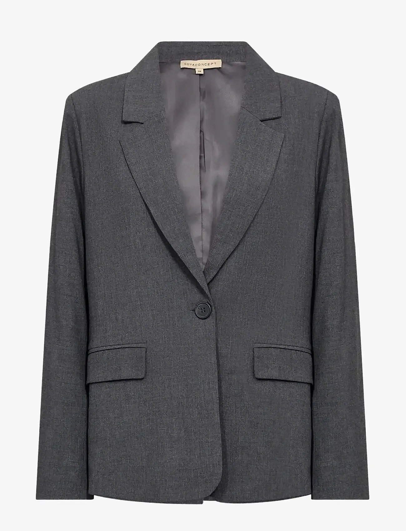 Soyaconcept - SC-VENUS - enkeltradede blazere - 99870 dark earth melange - 0