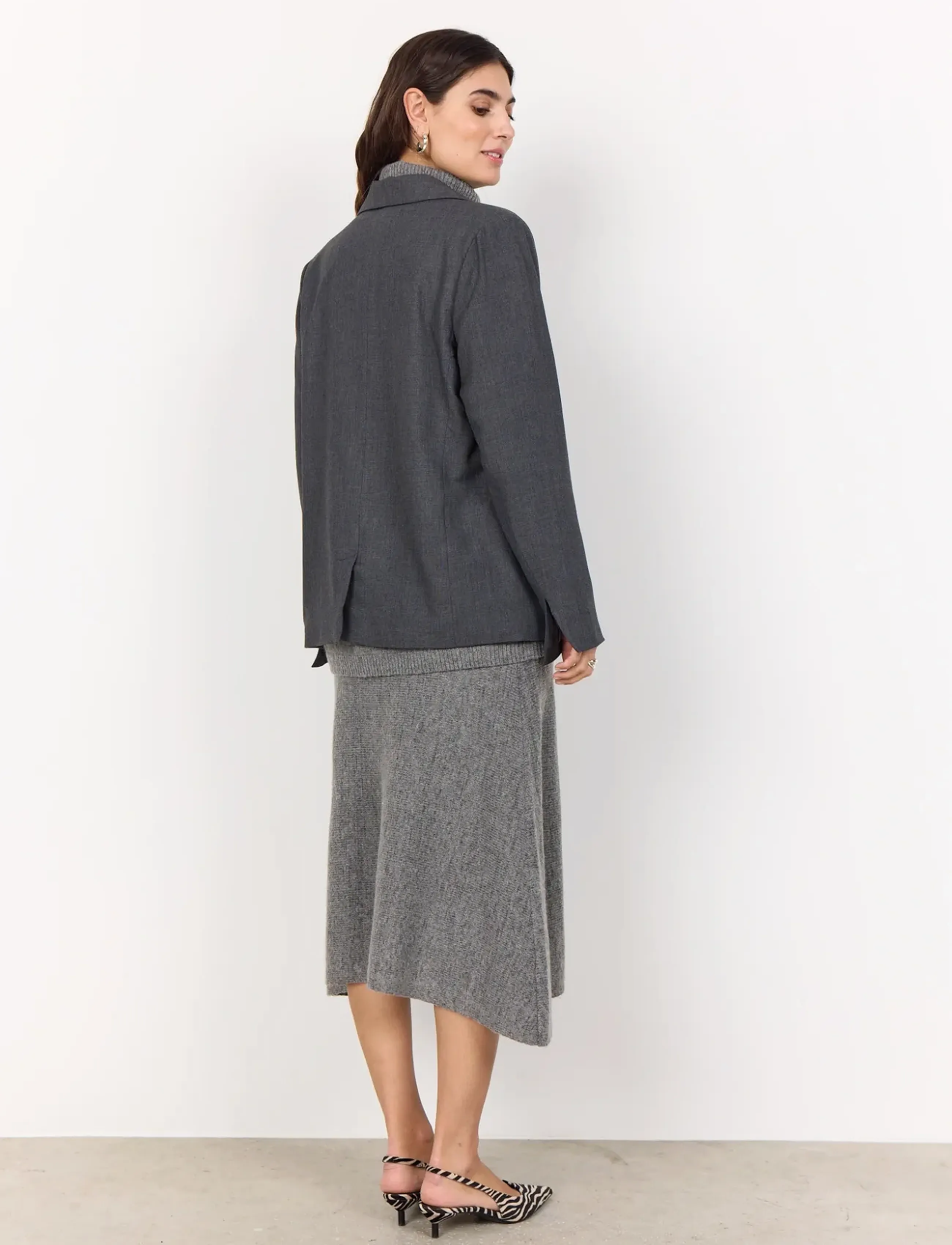 Soyaconcept - SC-VENUS - enkelknäppta kavajer - 99870 dark earth melange - 3