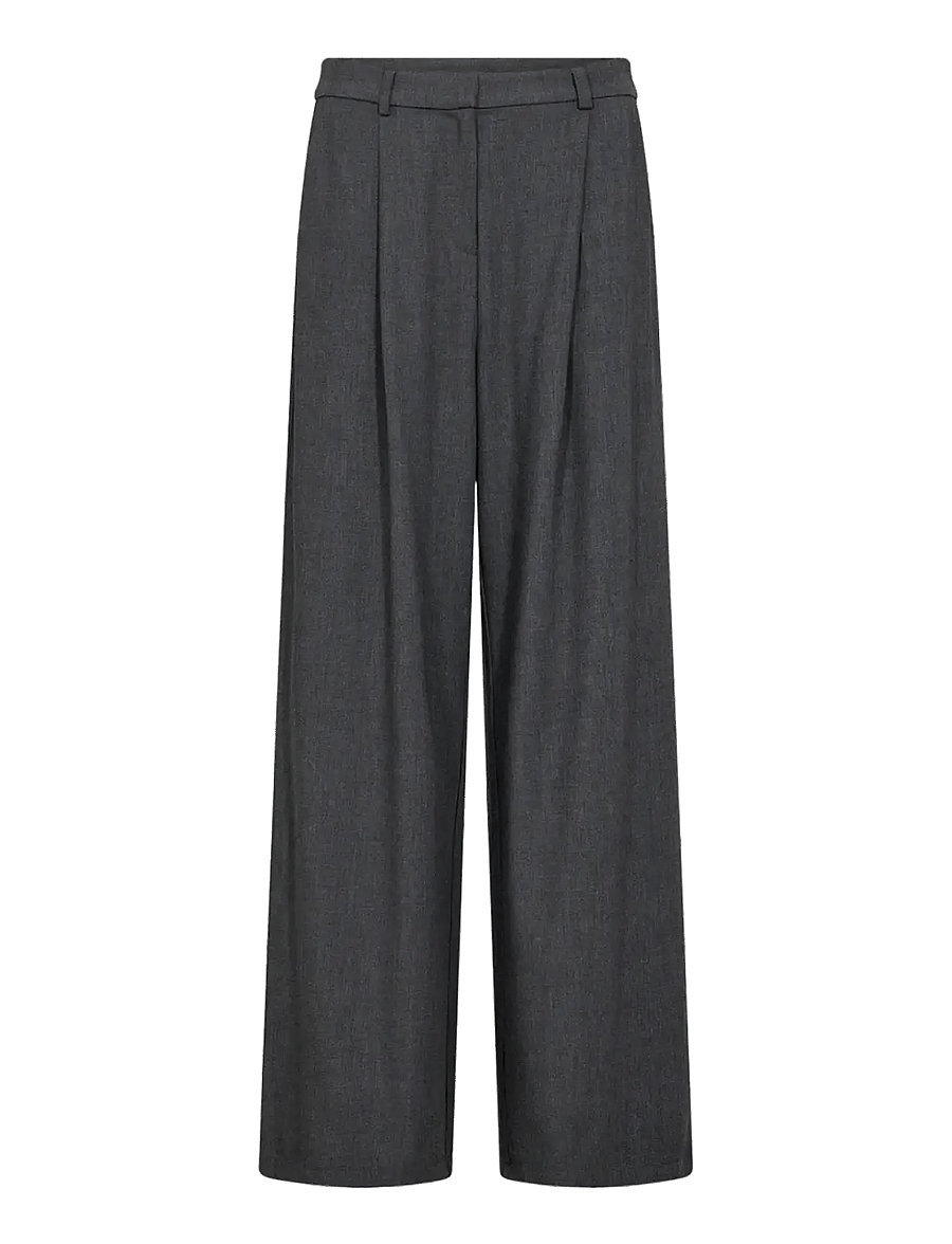 Soyaconcept - SC-VENUS - leveälahkeiset housut - 99870 dark earth melange - 1