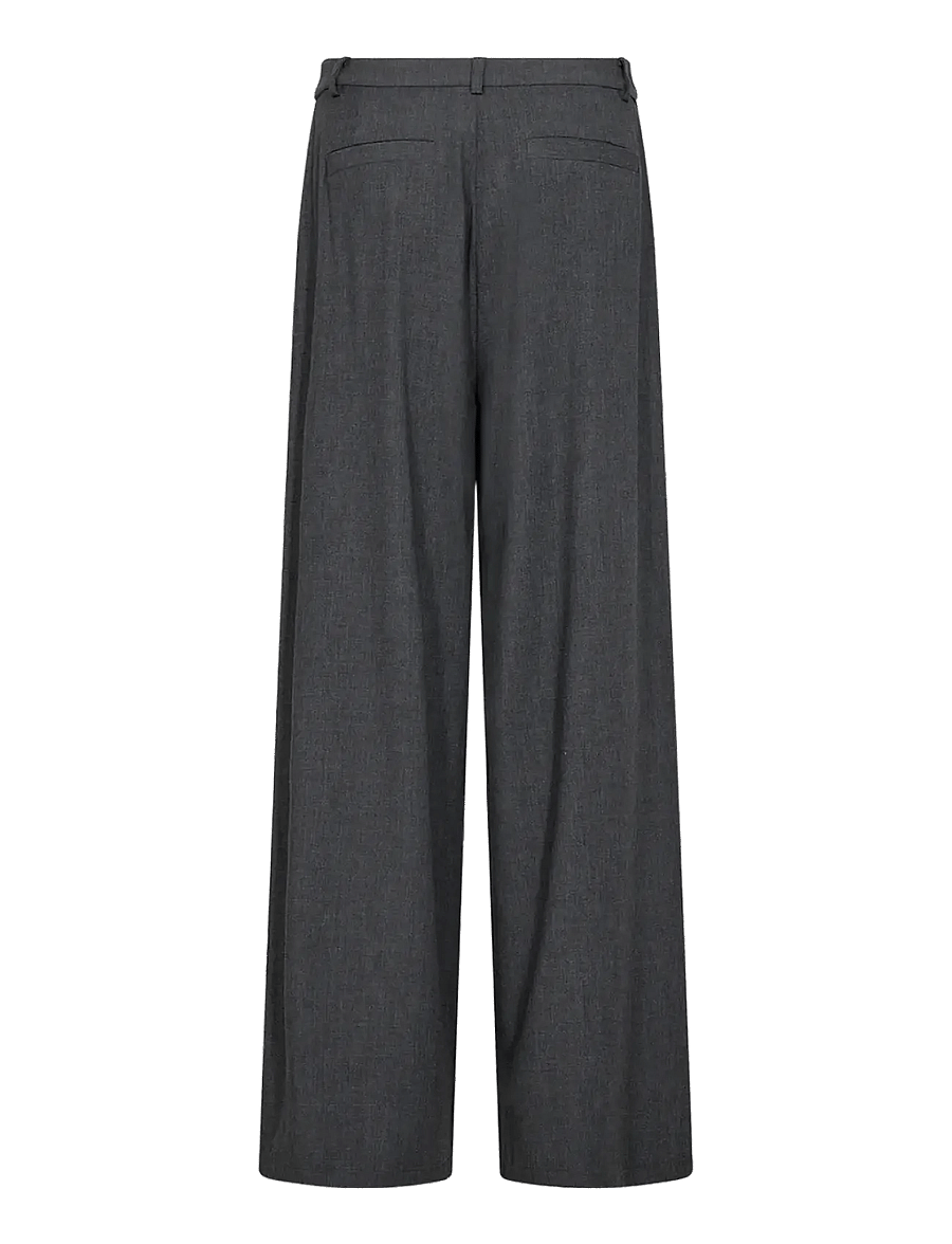 Soyaconcept - SC-VENUS - leveälahkeiset housut - 99870 dark earth melange - 2