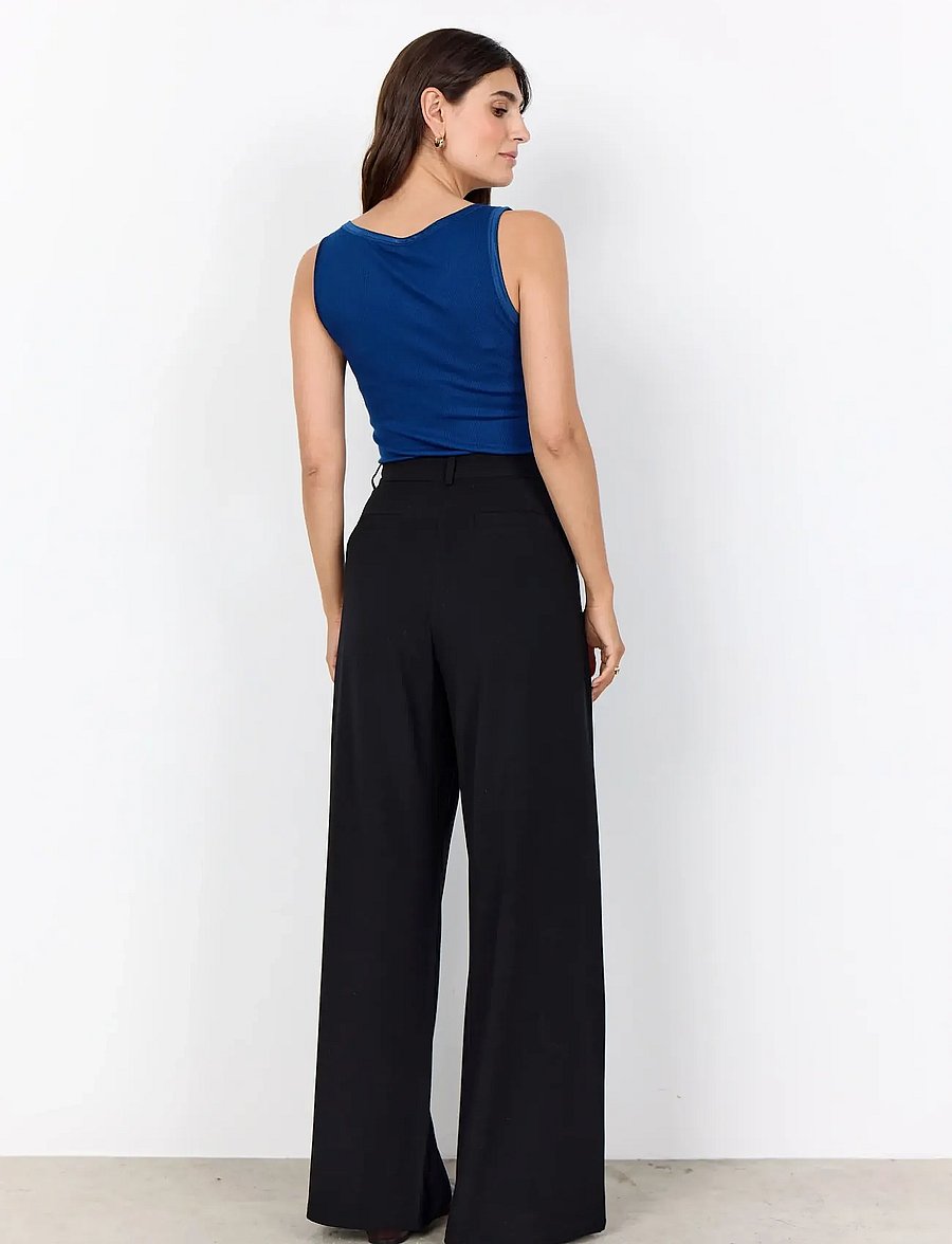 Soyaconcept - SC-VENUS - leveälahkeiset housut - 9999 black - 3