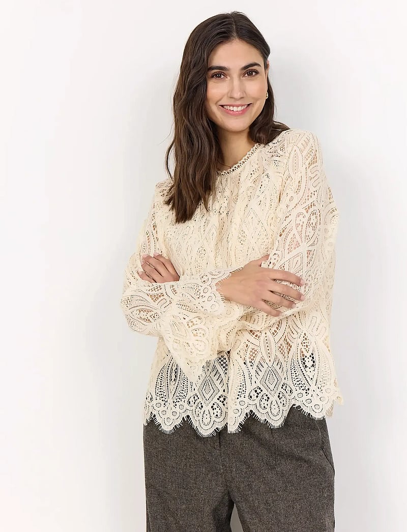 Soyaconcept - SC-VAHIDA - langærmede bluser - 1620 cream - 0