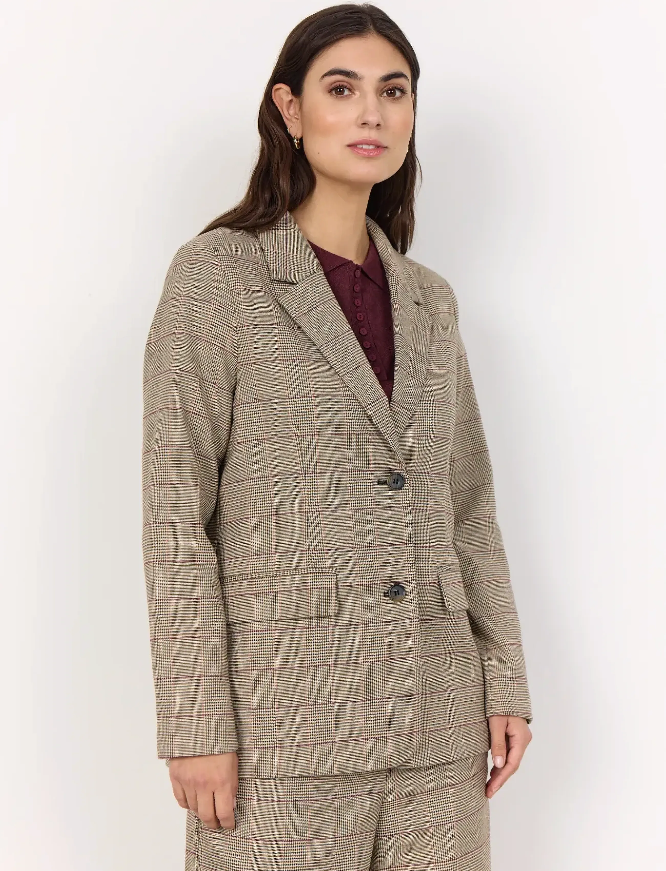 Soyaconcept Sc-Venetia, Kvinder, Ternet Blazer, Beige, Str: 34